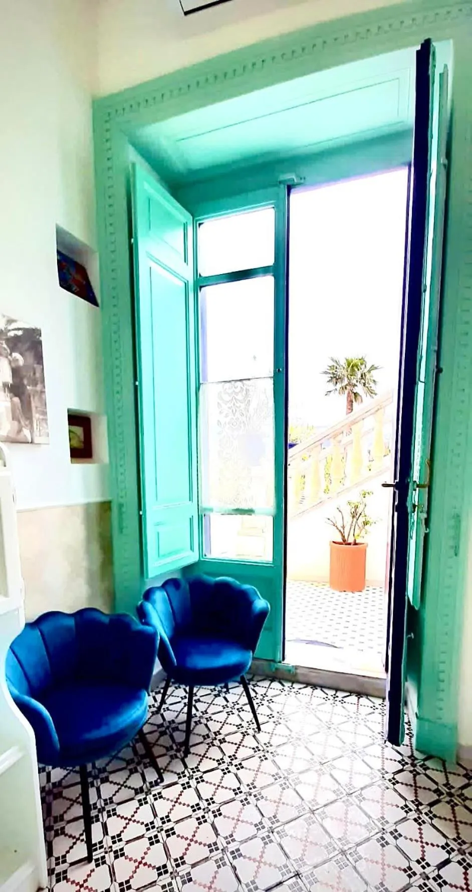 Living room in Villa La Terrazza Suites