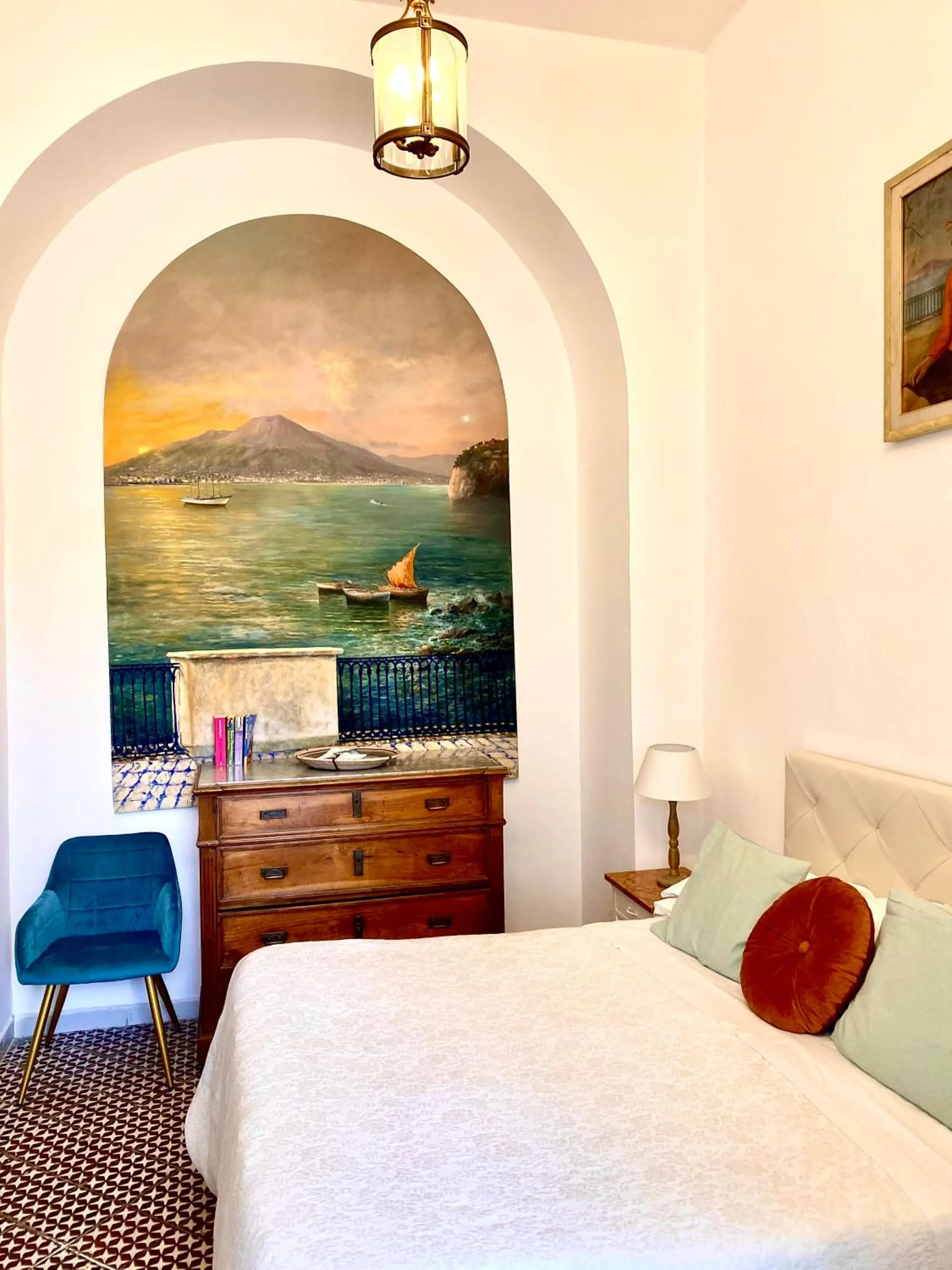 Bed in Villa La Terrazza Suites