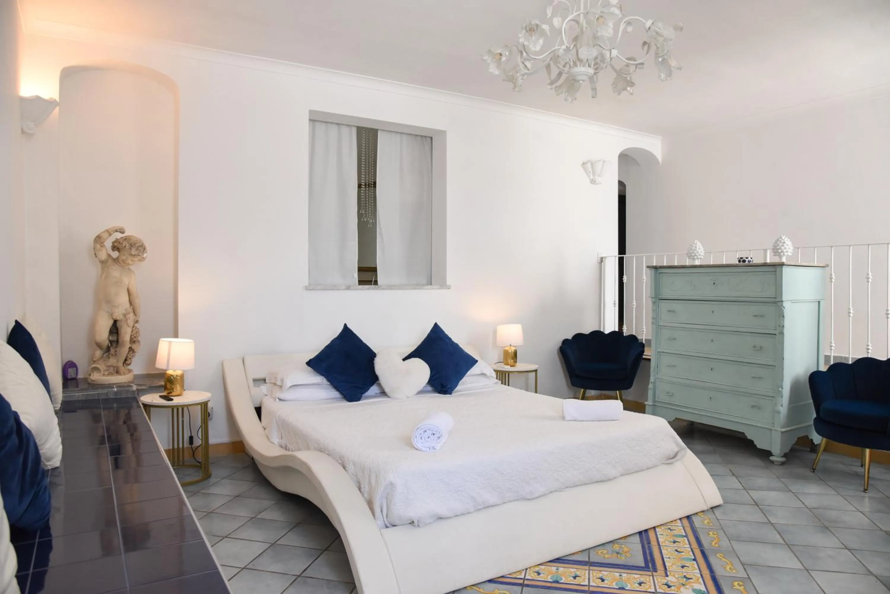 Bed in Villa La Terrazza Suites