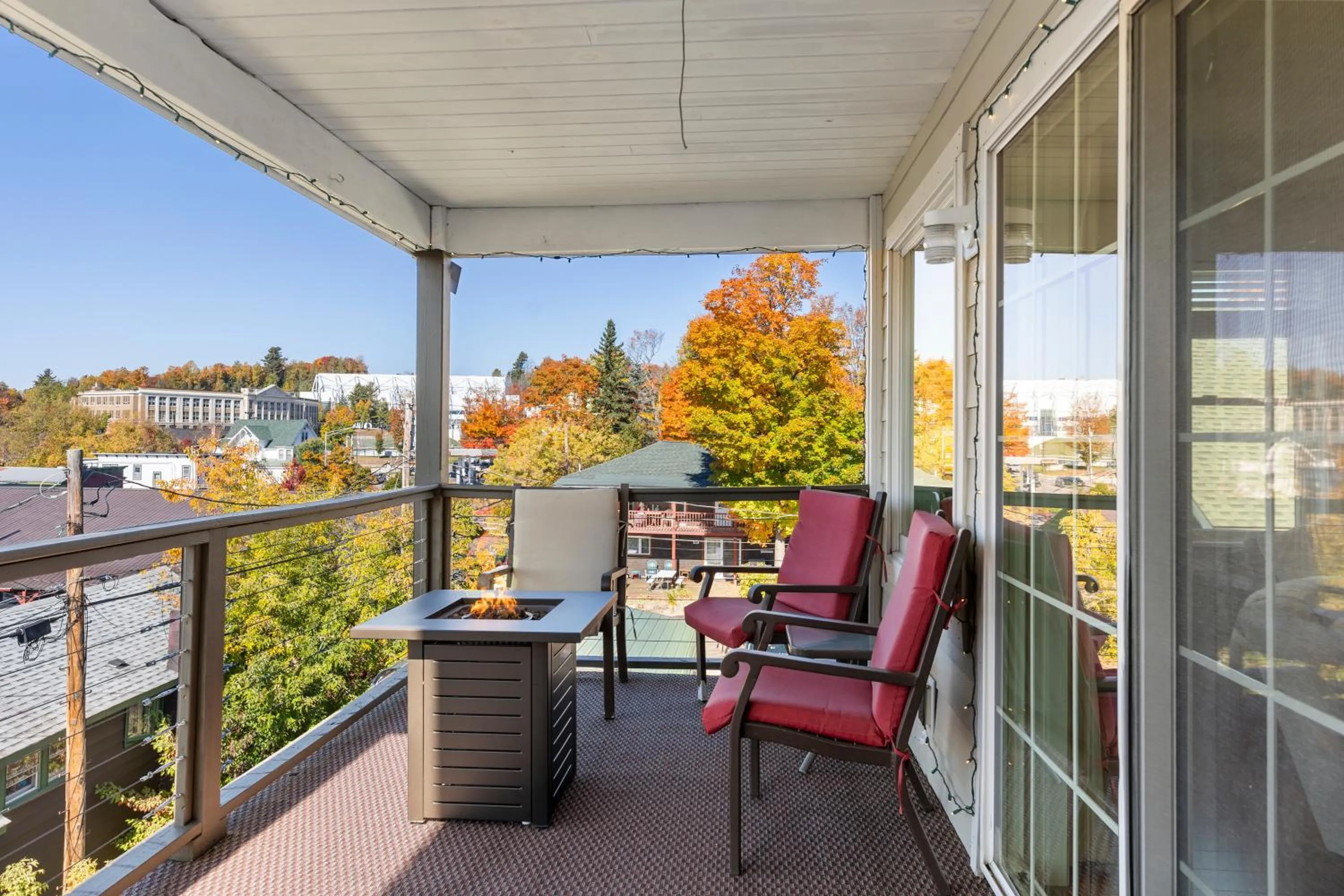 Patio in Central Lake Placid Mountain Views