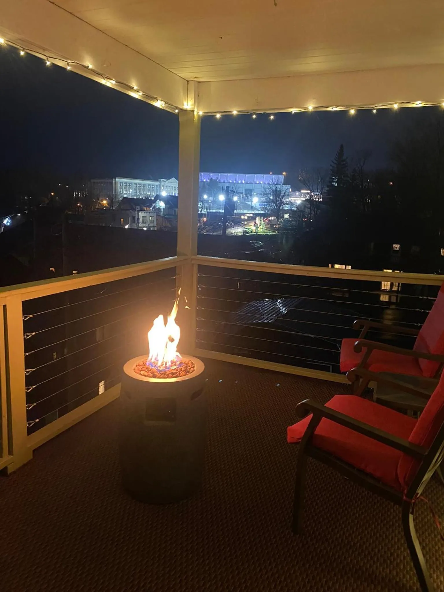 Night in Central Lake Placid Mountain Views