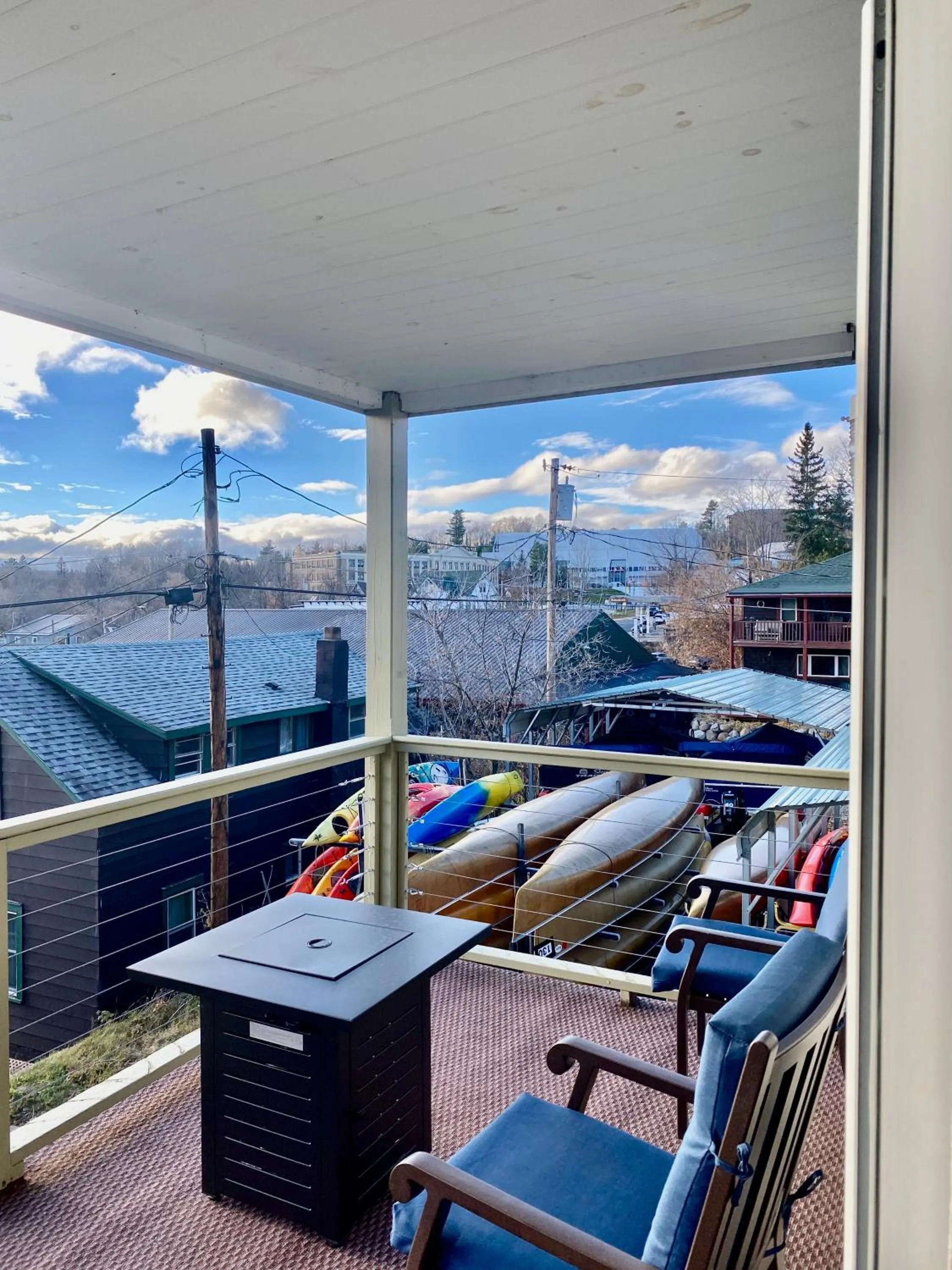 Patio in Central Lake Placid Mountain Views