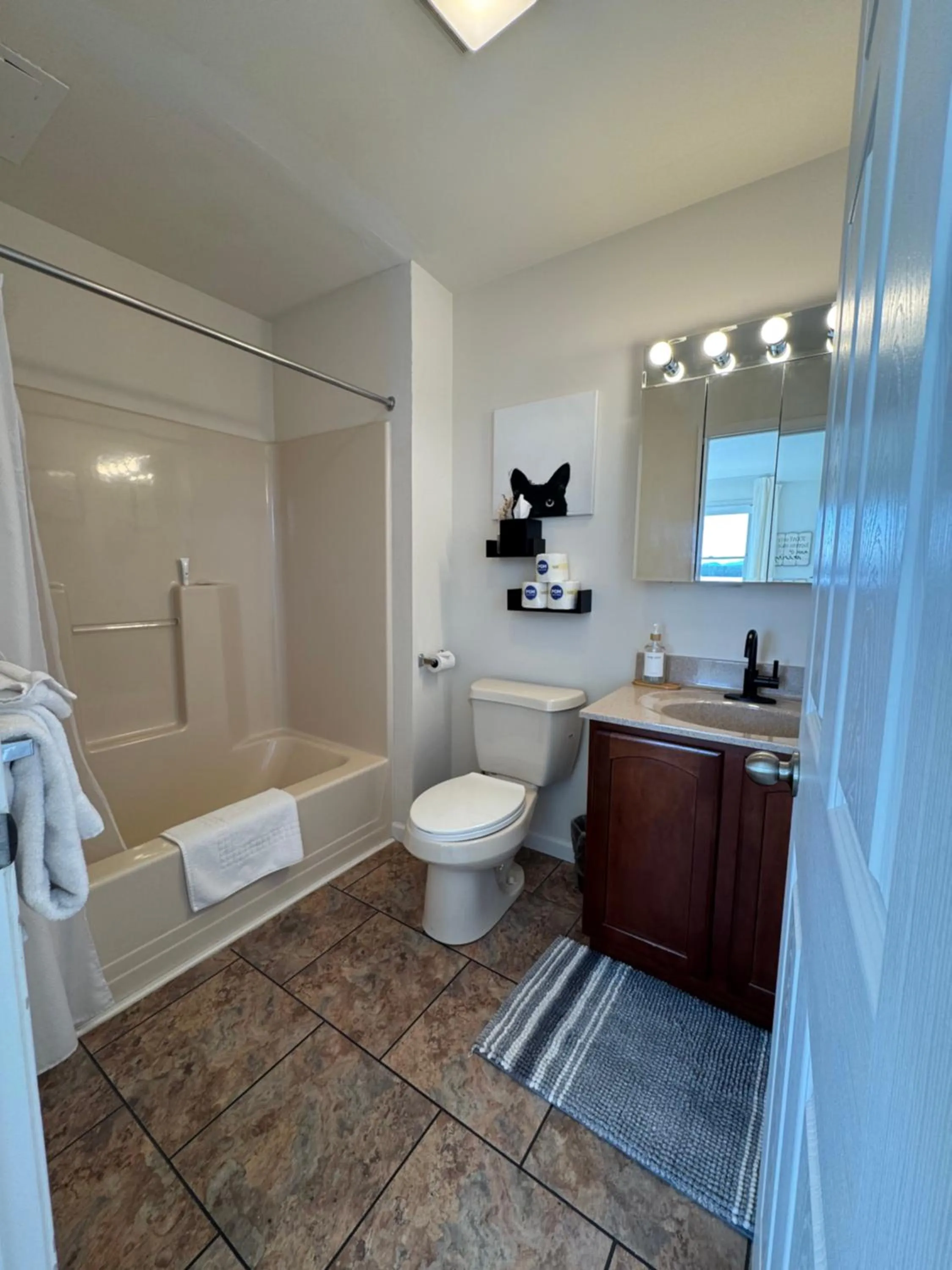 Bathroom in Central Lake Placid Mountain Views