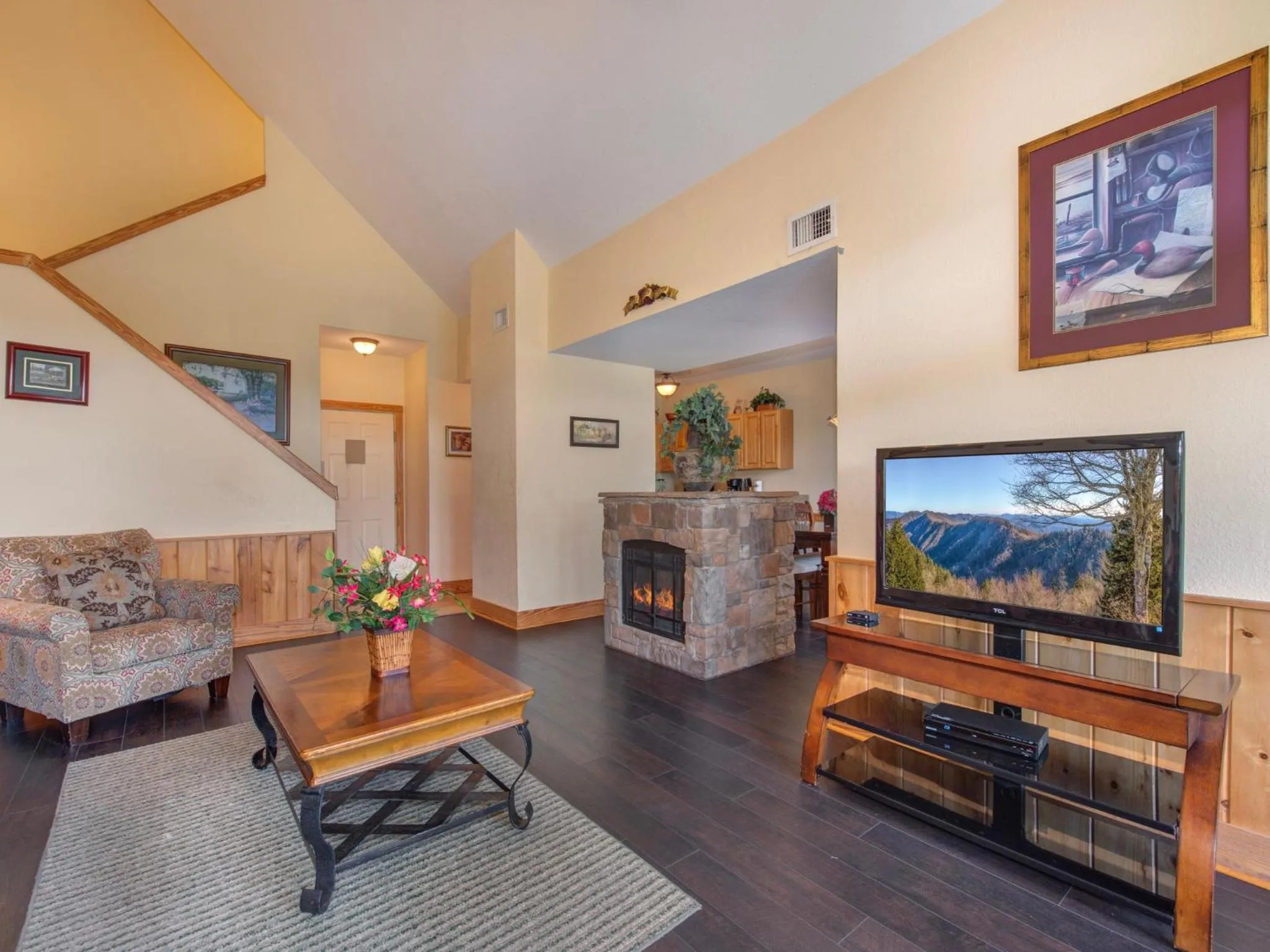 Living room in Mountain Sanctuary 3204