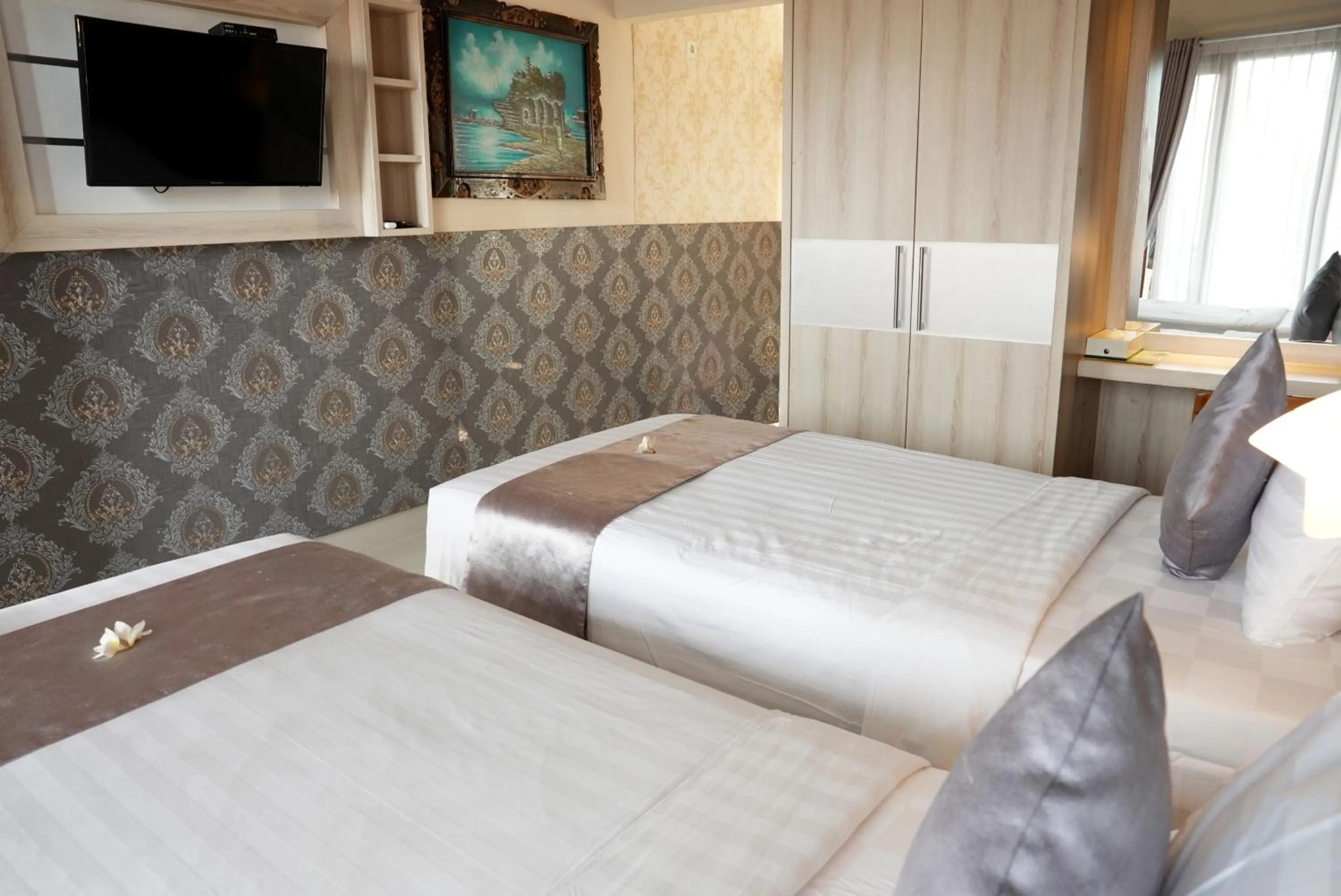 Bed in North Wing Canggu Resort