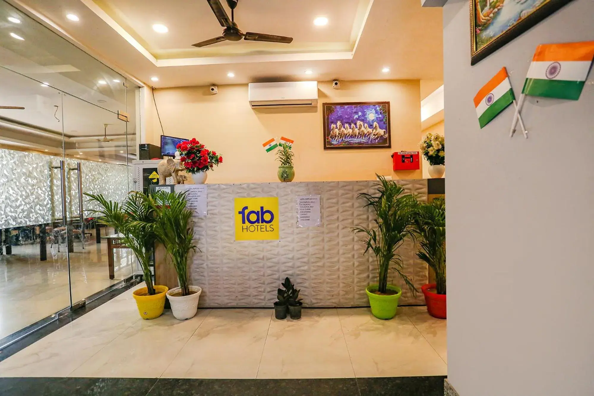 Lobby or reception in FabHotel GK Residency Lobby or reception in FabHotel GK Residency