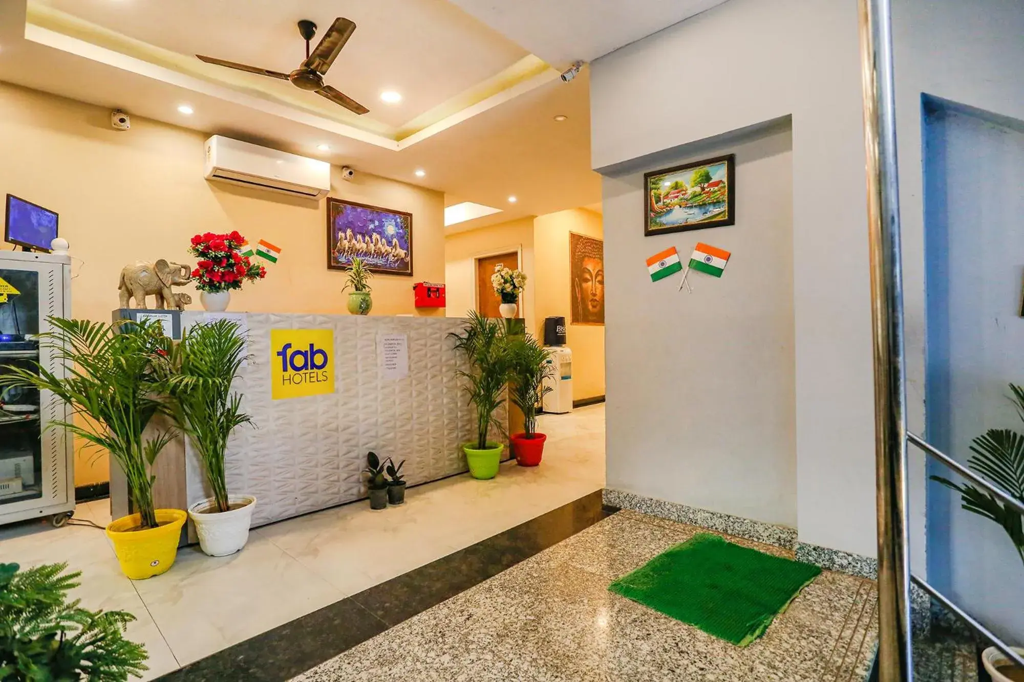 Lobby or reception in FabHotel GK Residency Lobby or reception in FabHotel GK Residency