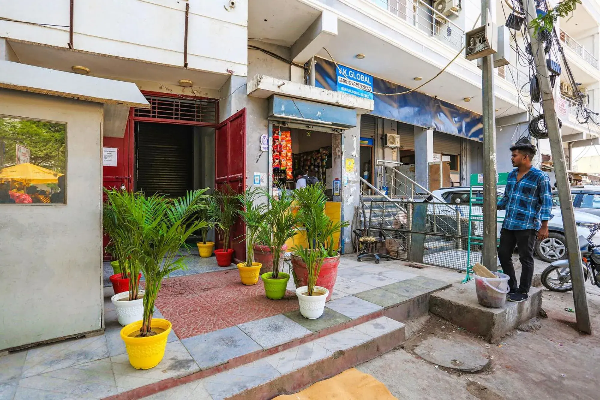 Property building in FabHotel GK Residency Property building in FabHotel GK Residency