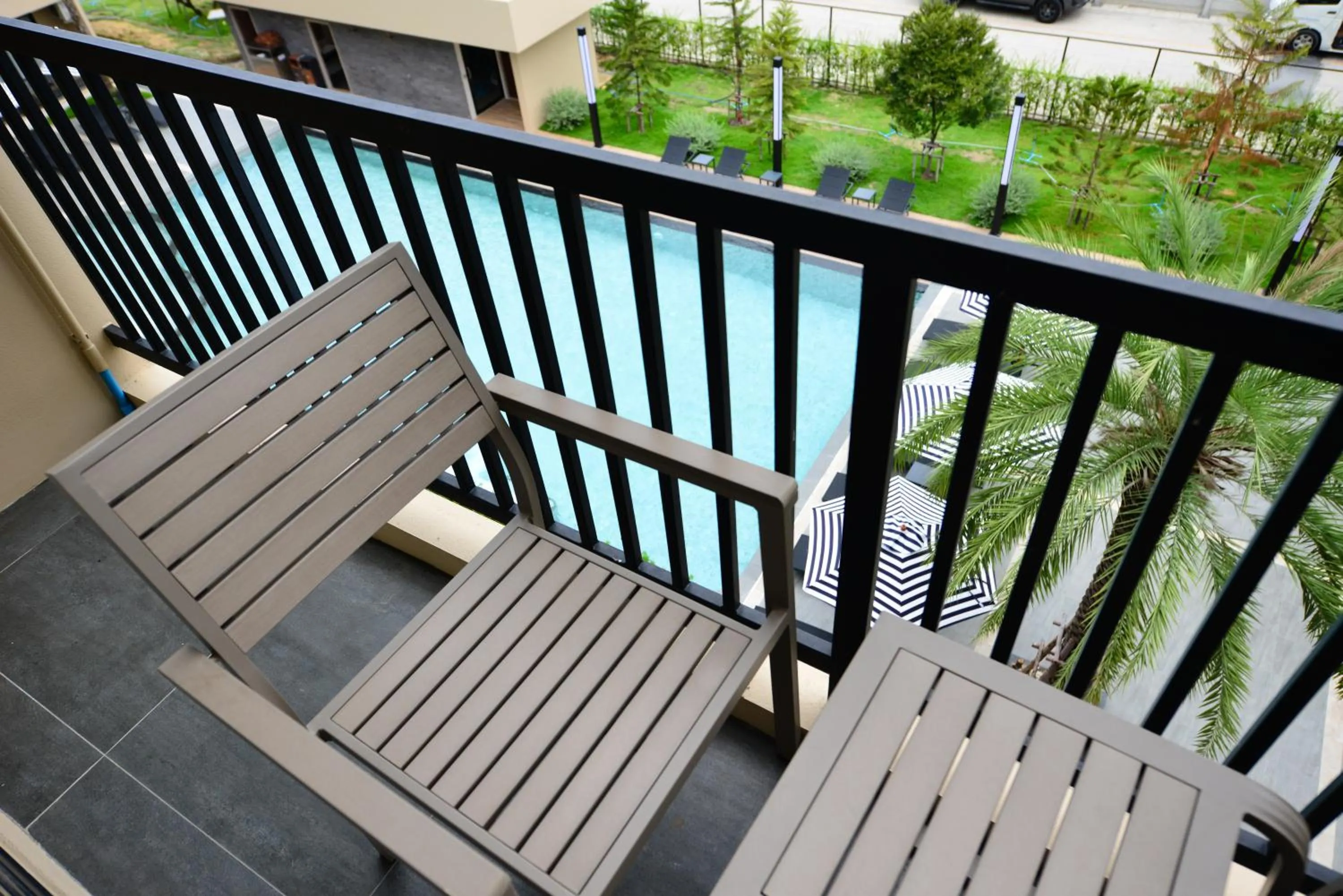 Balcony/Terrace in Grand BS Airport Hotel Suvarnabhumi