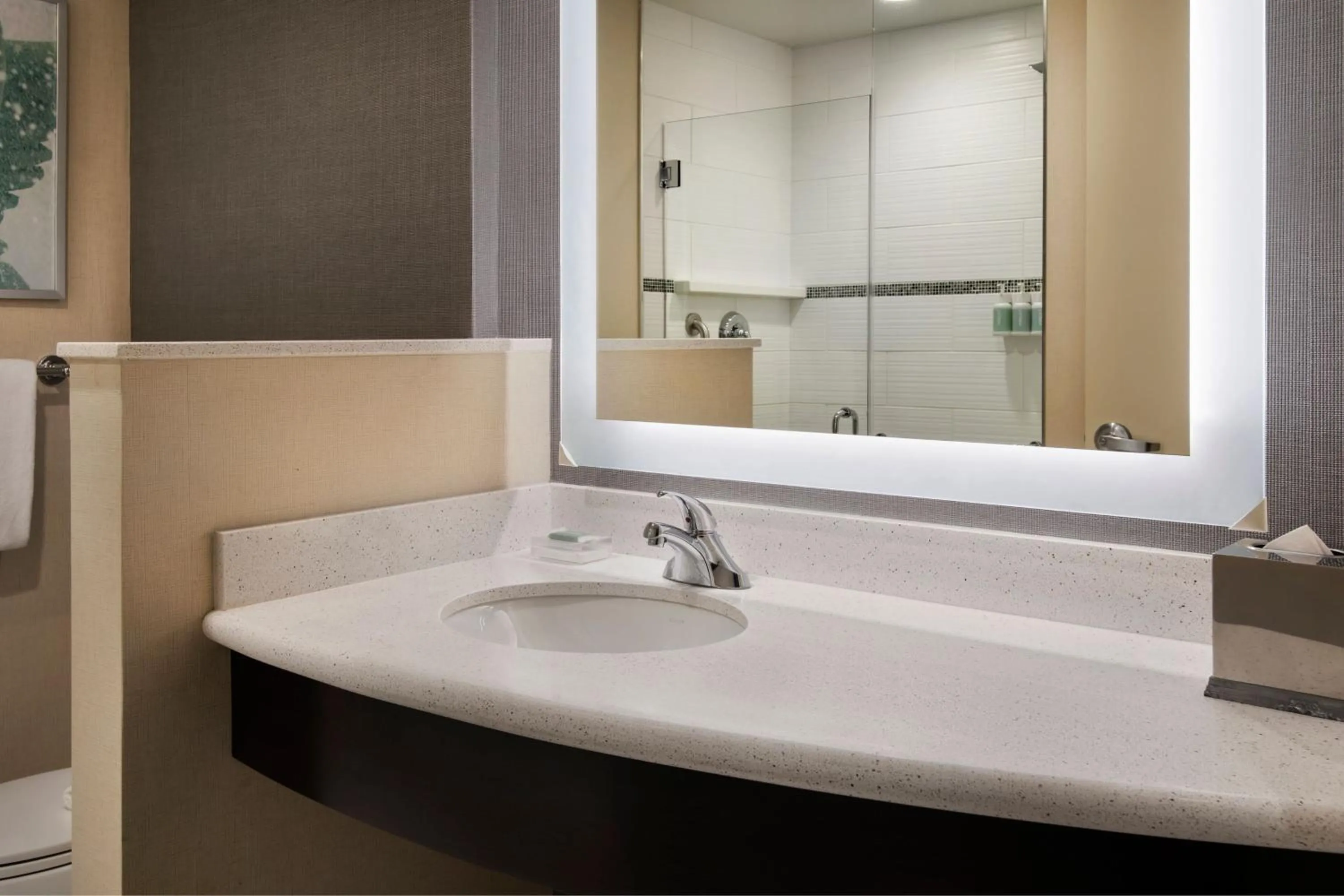 Bathroom in Courtyard by Marriott Philadelphia South at The Navy Yard