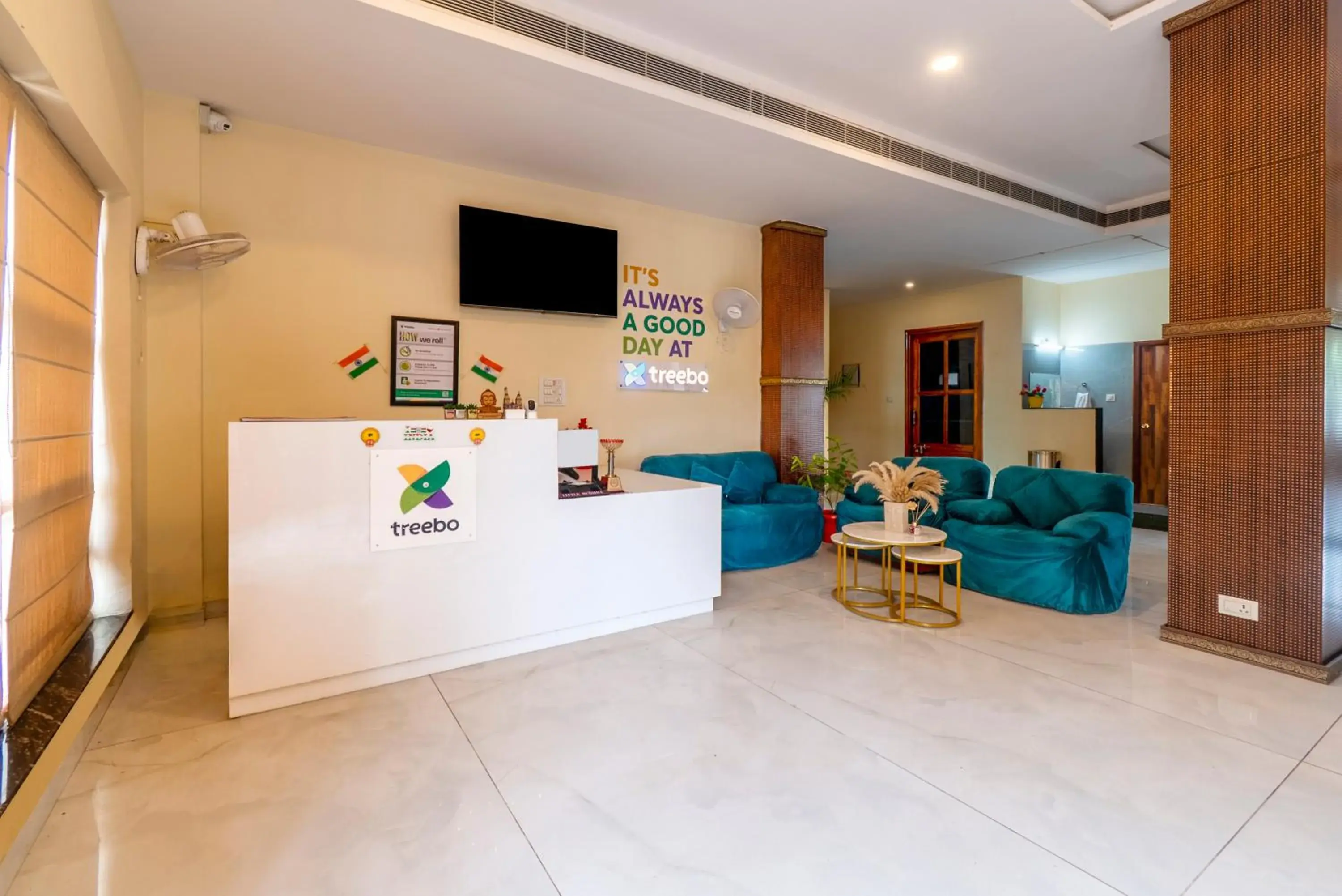 Lobby or reception in Treebo Little Budhha Lobby or reception in Treebo Little Budhha