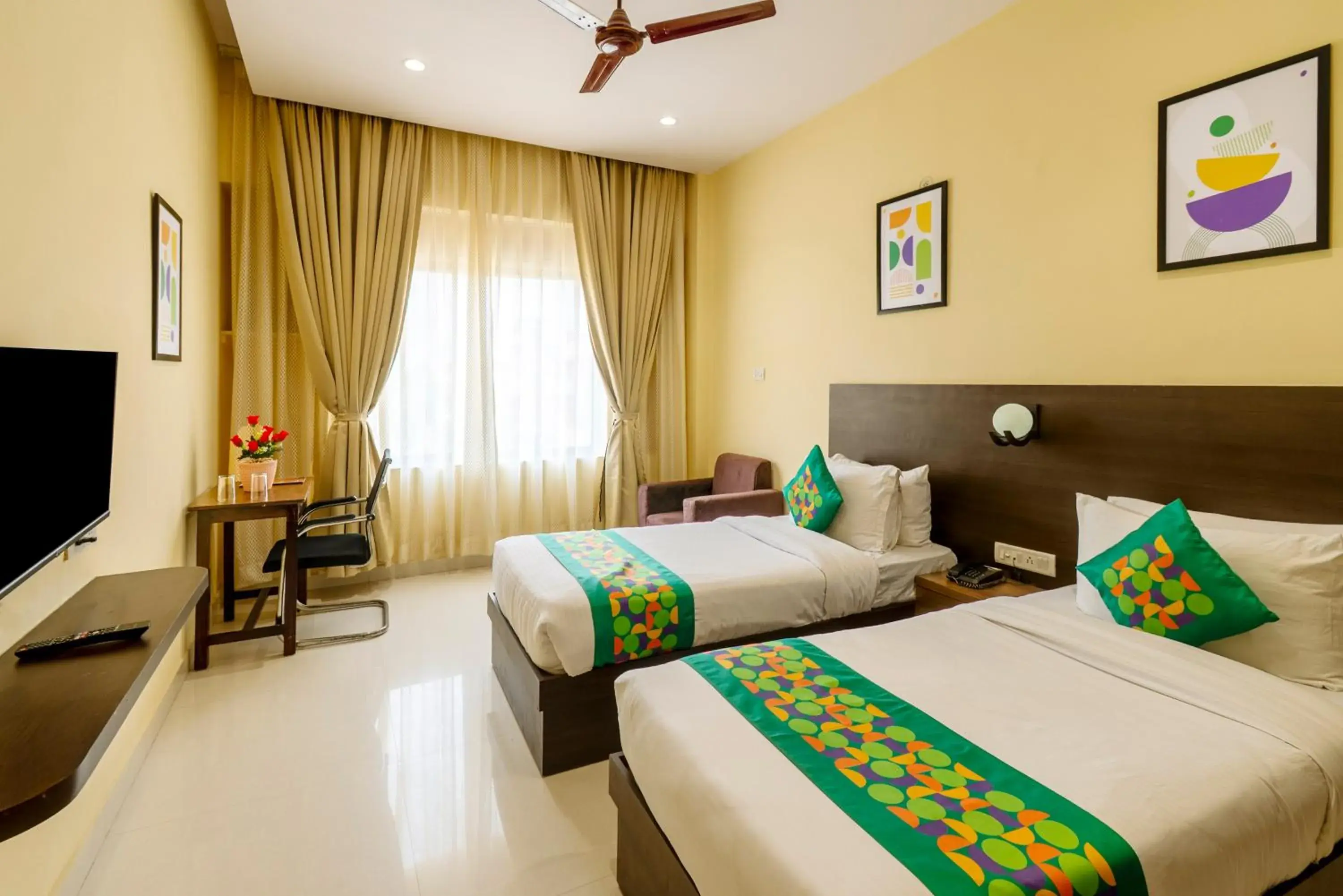 Bedroom, Bed in Treebo Little Budhha Bedroom, Bed in Treebo Little Budhha