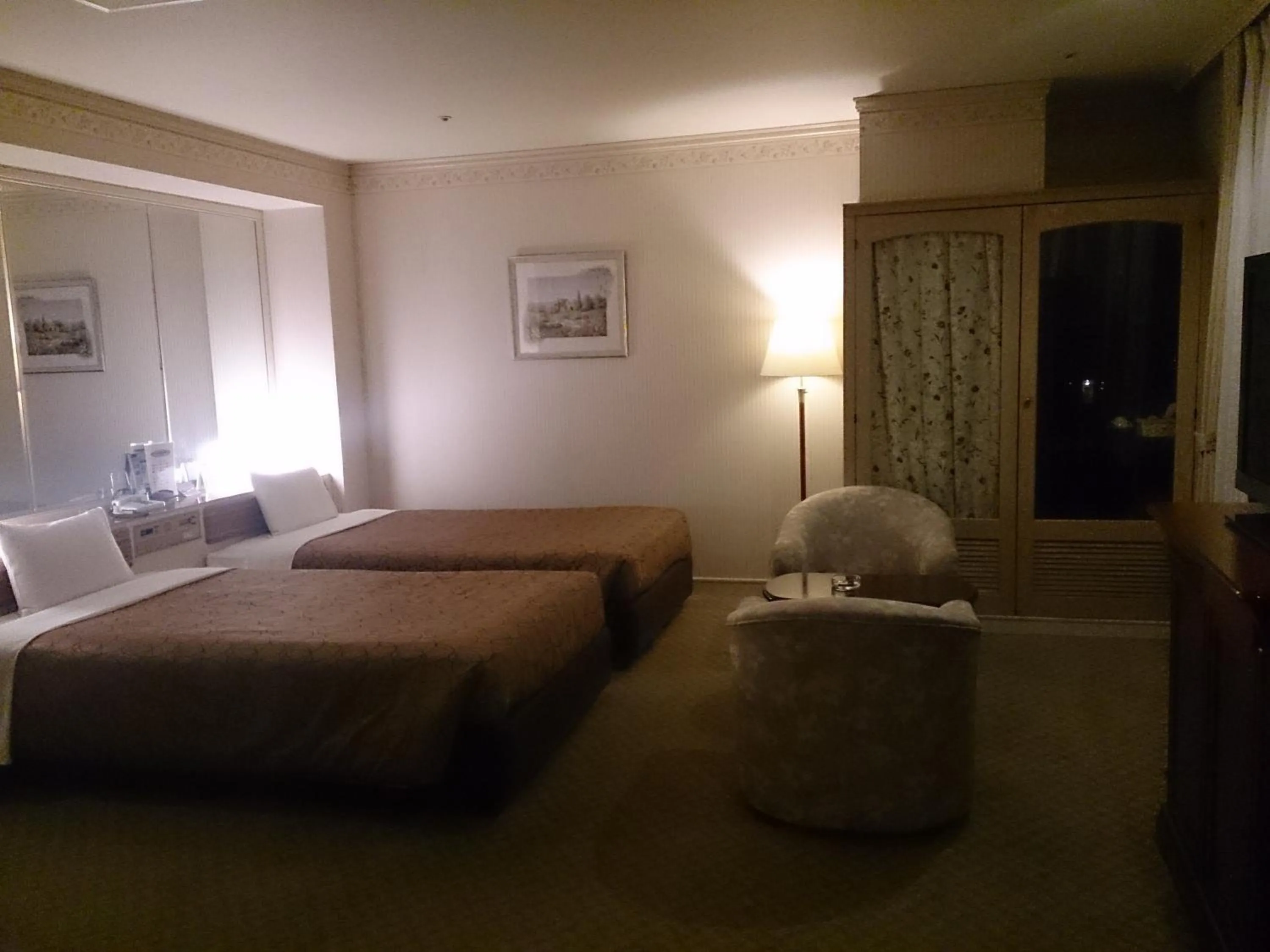 Night, Bed in Asakusa Central Hotel