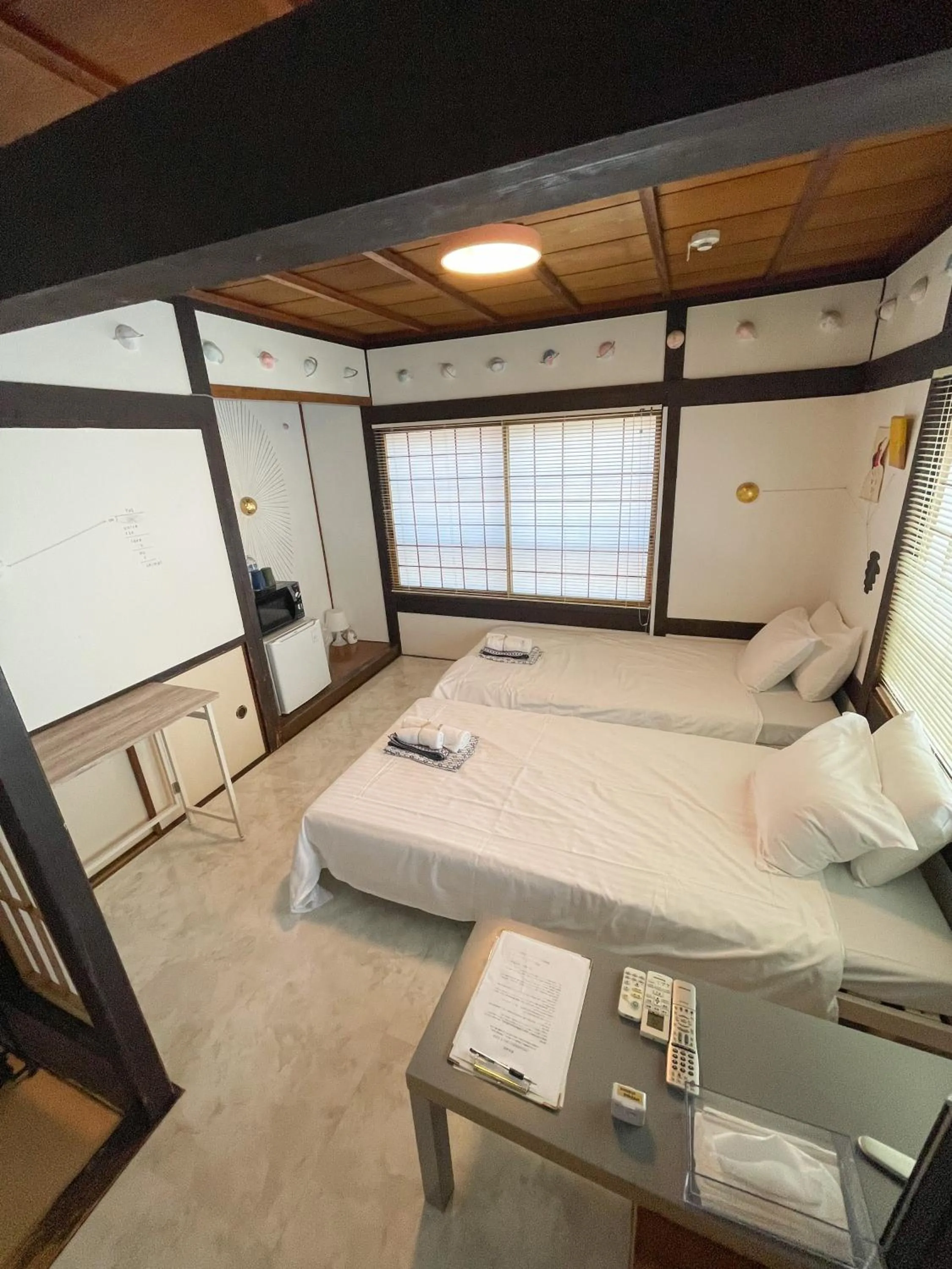 Bed in Kikusui Ryokan