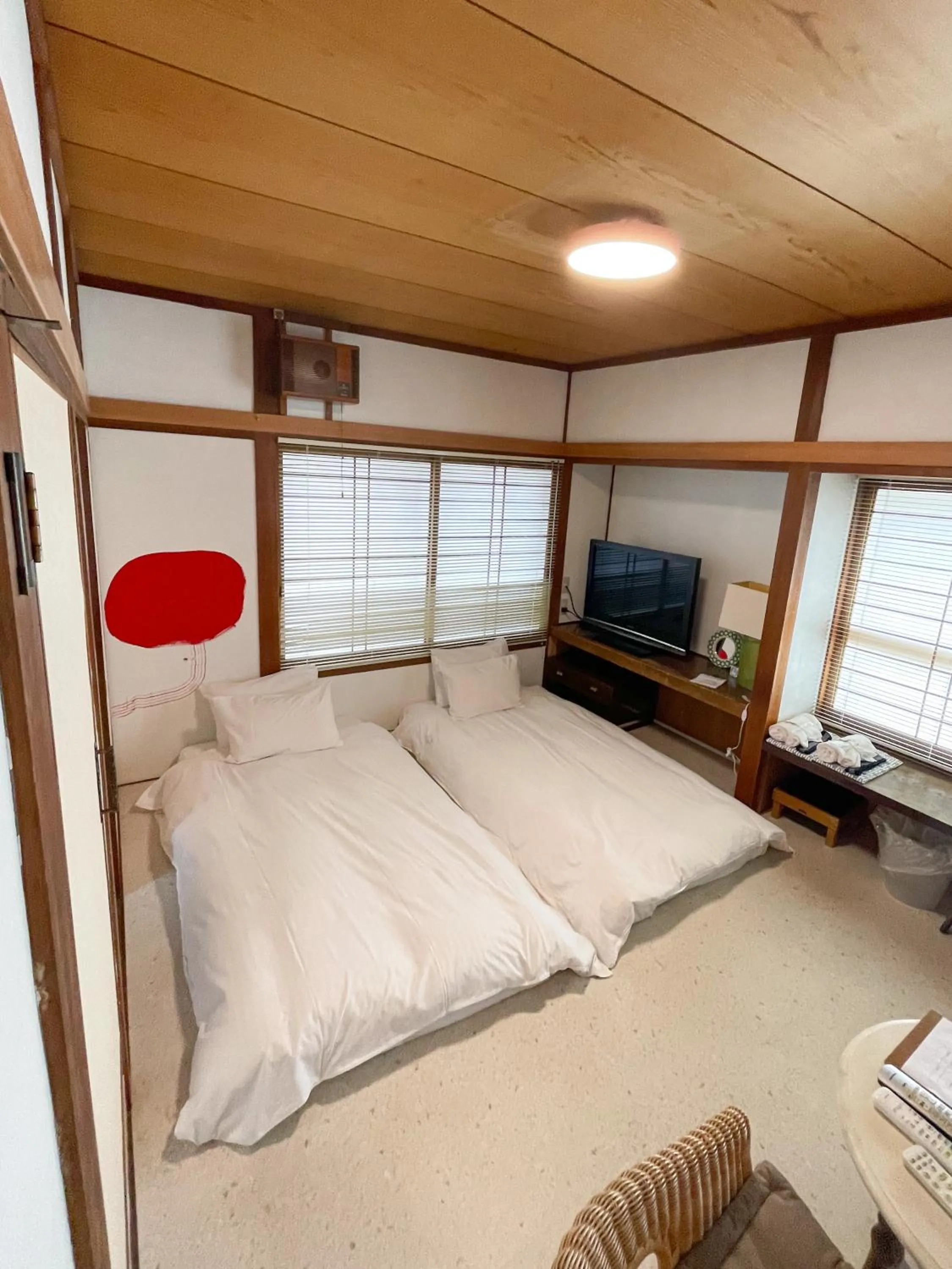 Bed in Kikusui Ryokan