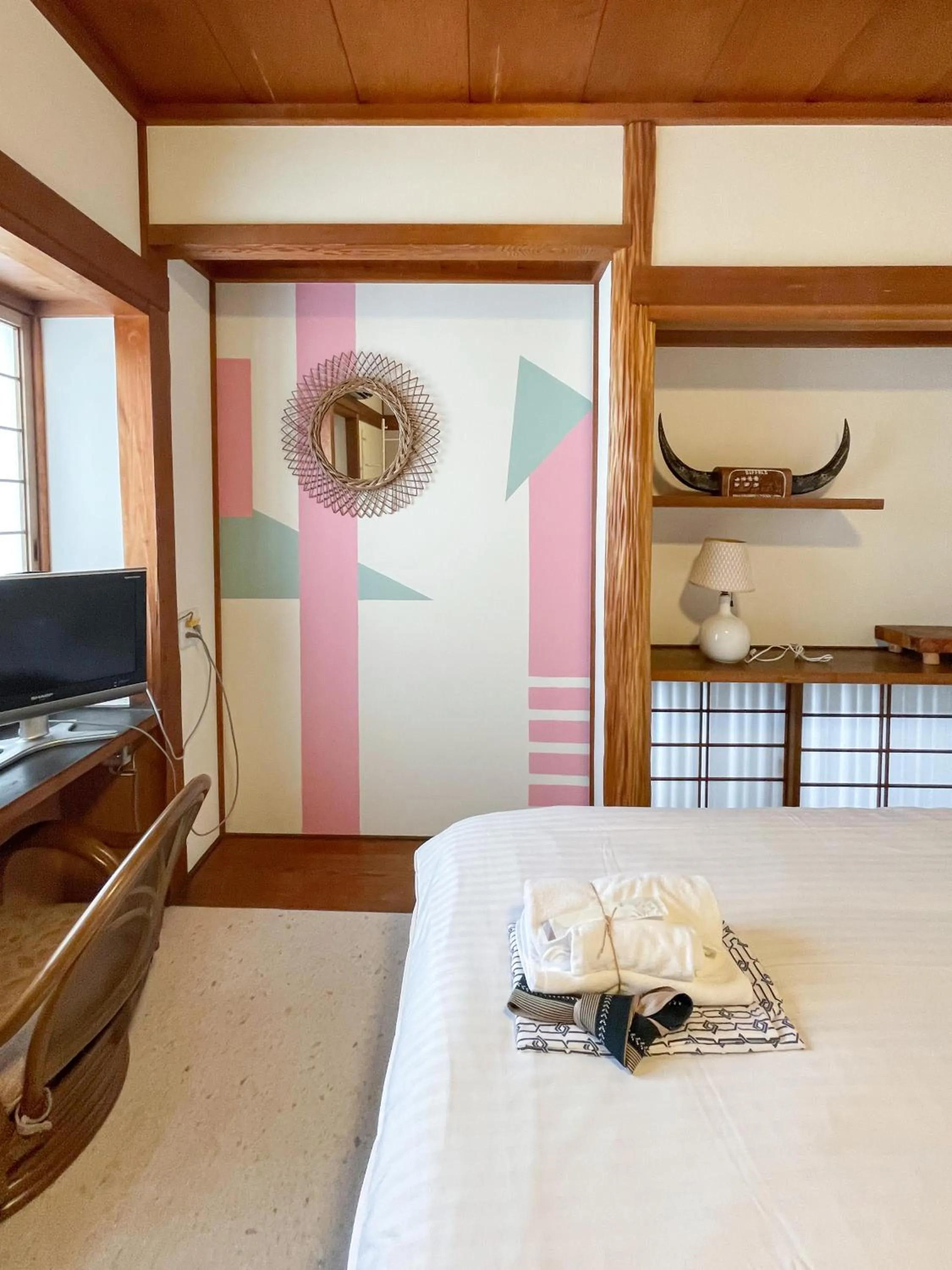 Bed in Kikusui Ryokan