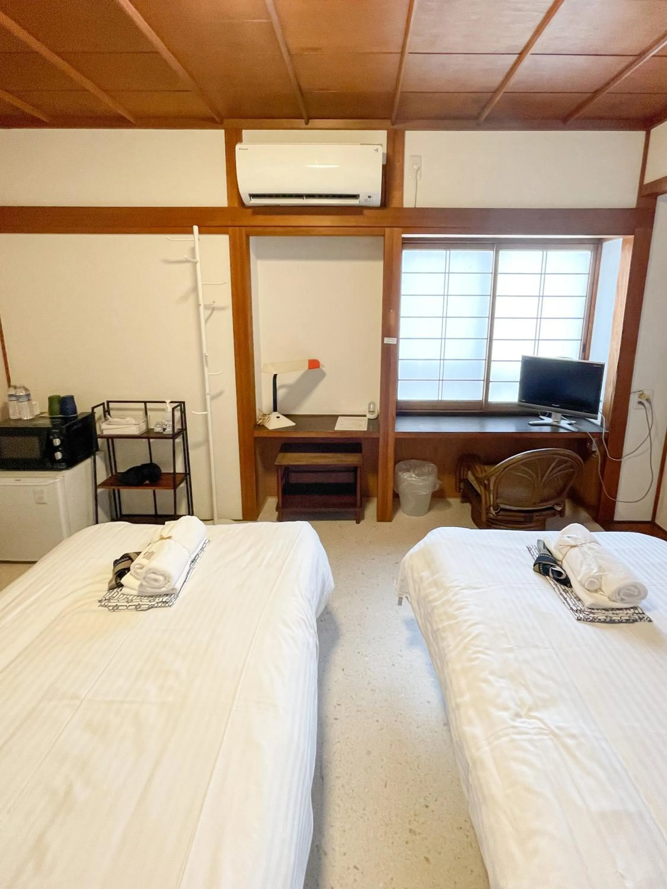 Bed in Kikusui Ryokan