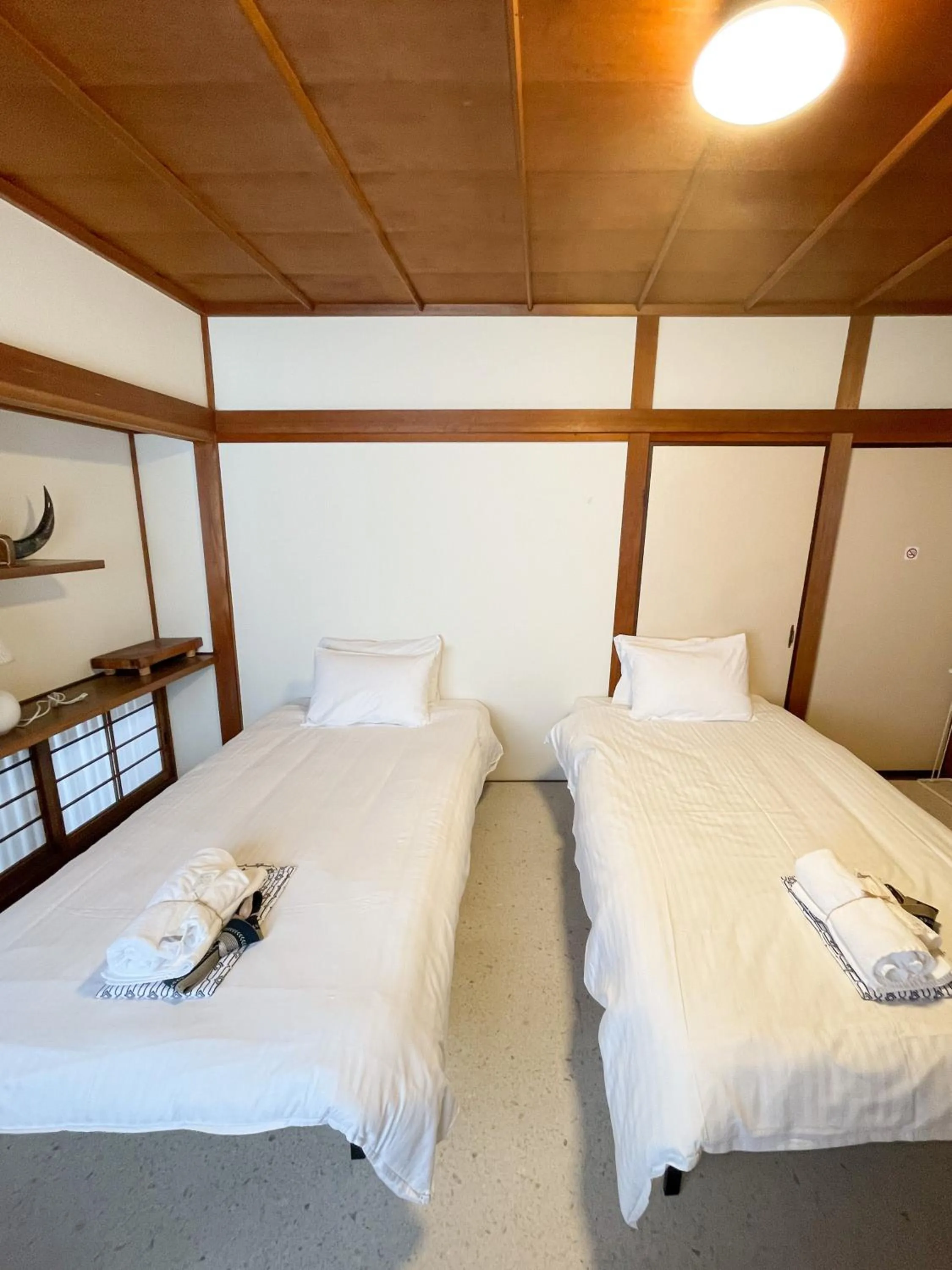 Bed in Kikusui Ryokan