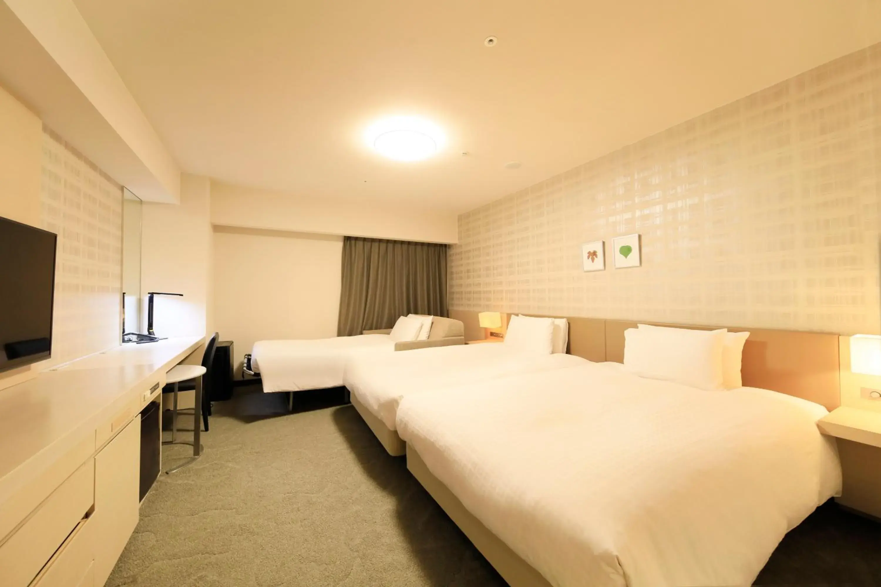Photo of the whole room, Bed in Richmond Hotel Fukushima Ekimae Photo of the whole room, Bed in Richmond Hotel Fukushima Ekimae