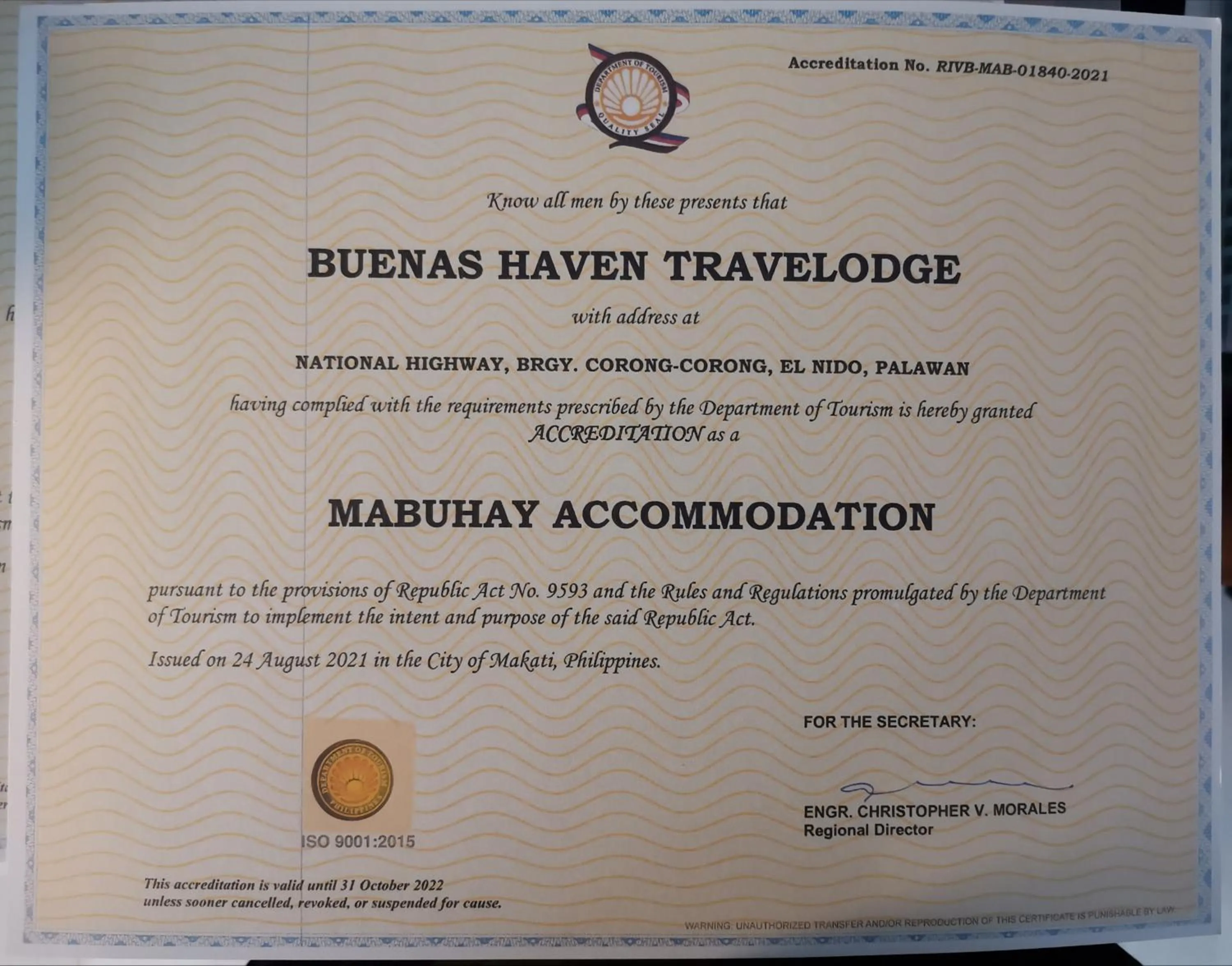 Property building in Buena's Haven Travelodge