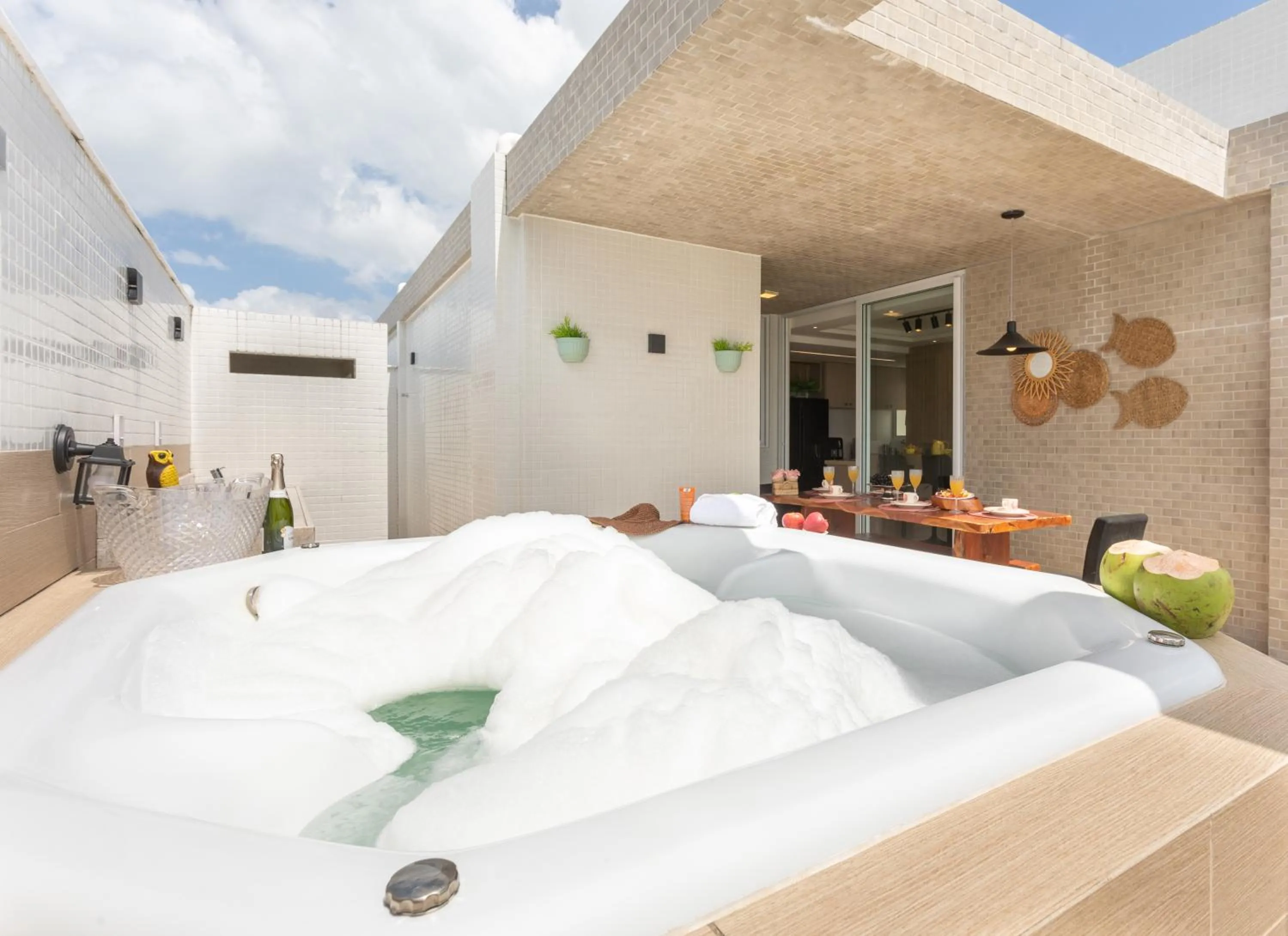 Bed in Branco Haus - Pé na areia do Bessa