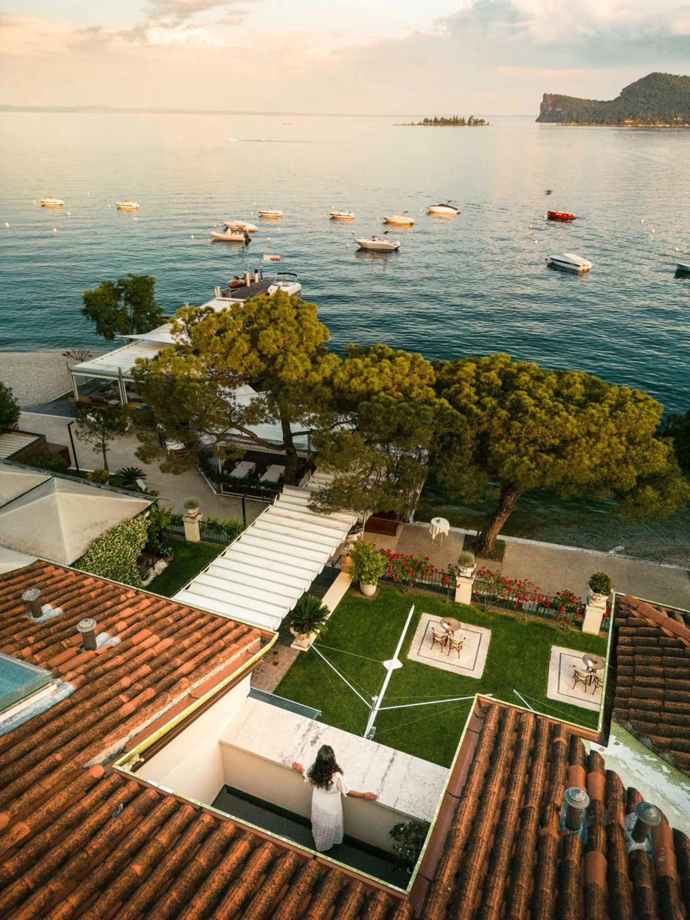 Lake view, Bird's-eye View in Hotel Ristorante Sogno