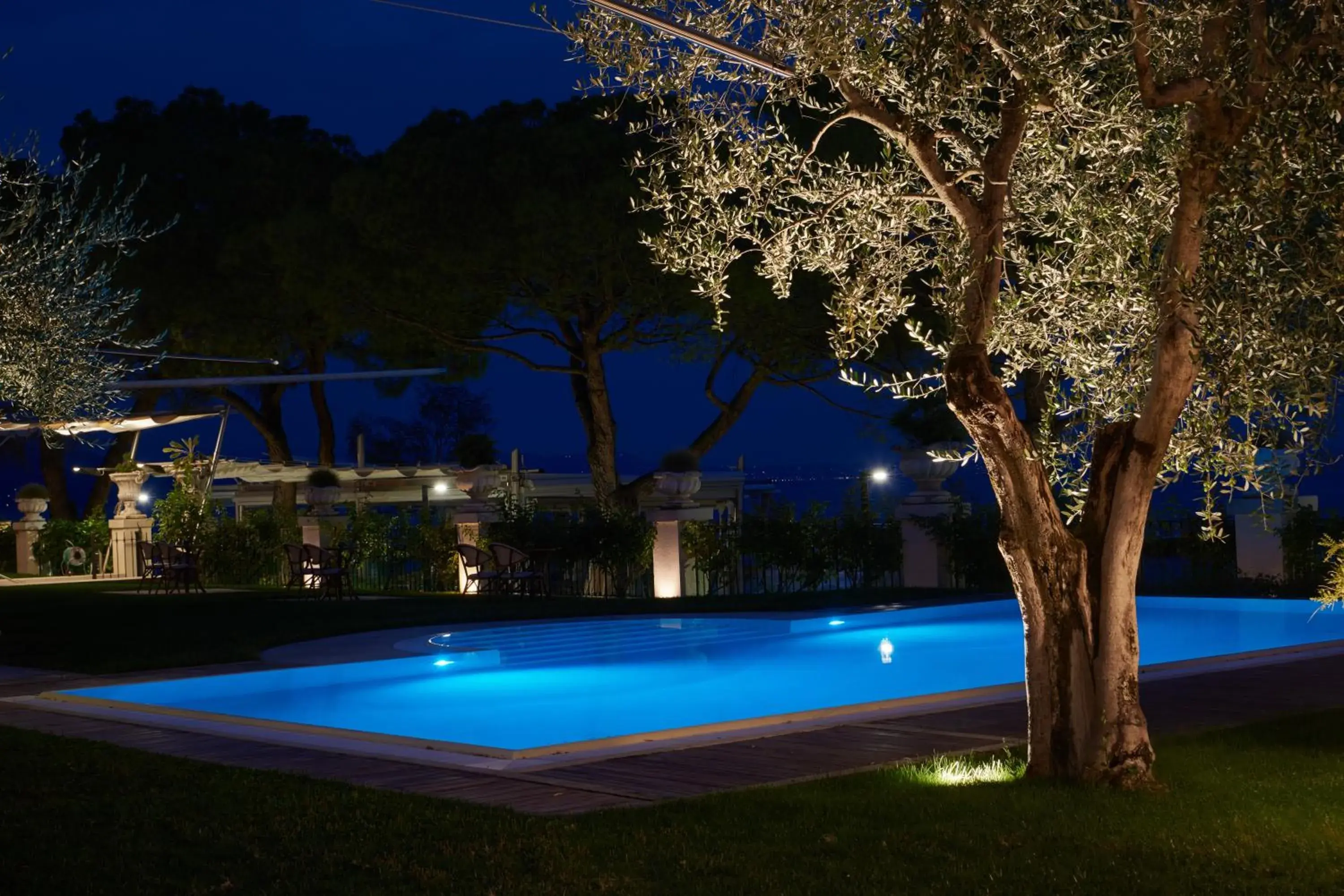 Night, Swimming Pool in Hotel Ristorante Sogno