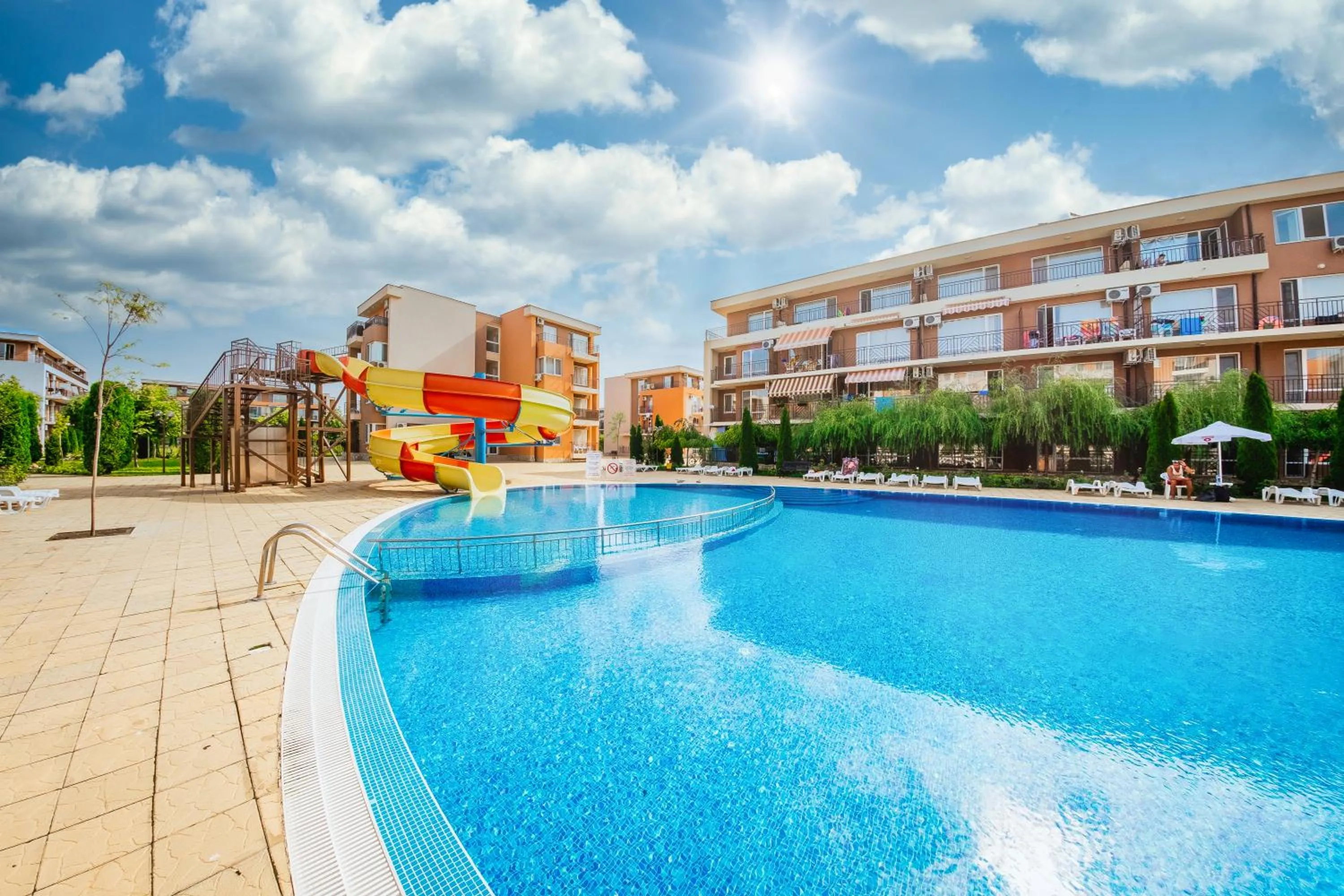 Pool view in Orchid Fort Garden