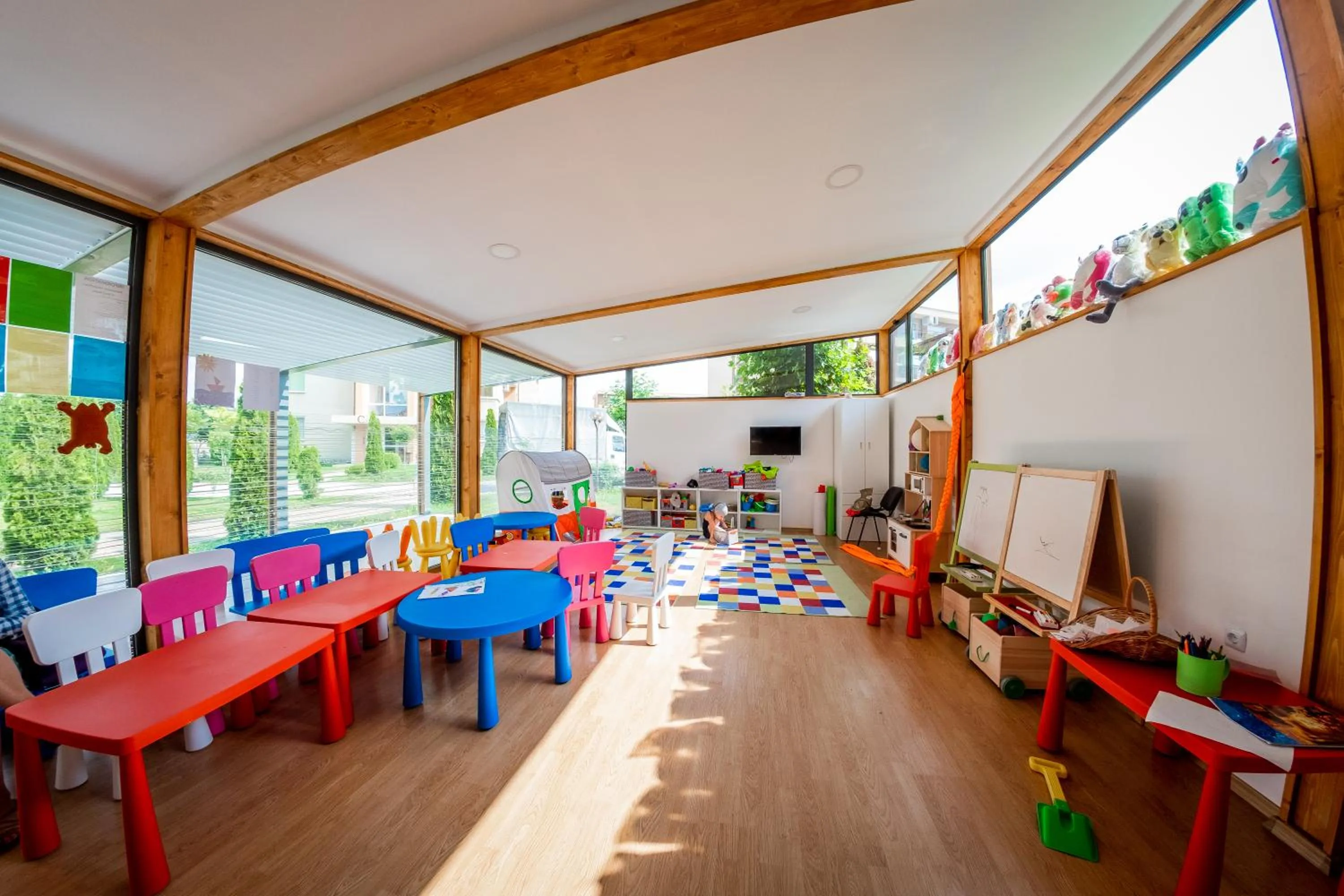 Seating area in Orchid Fort Garden