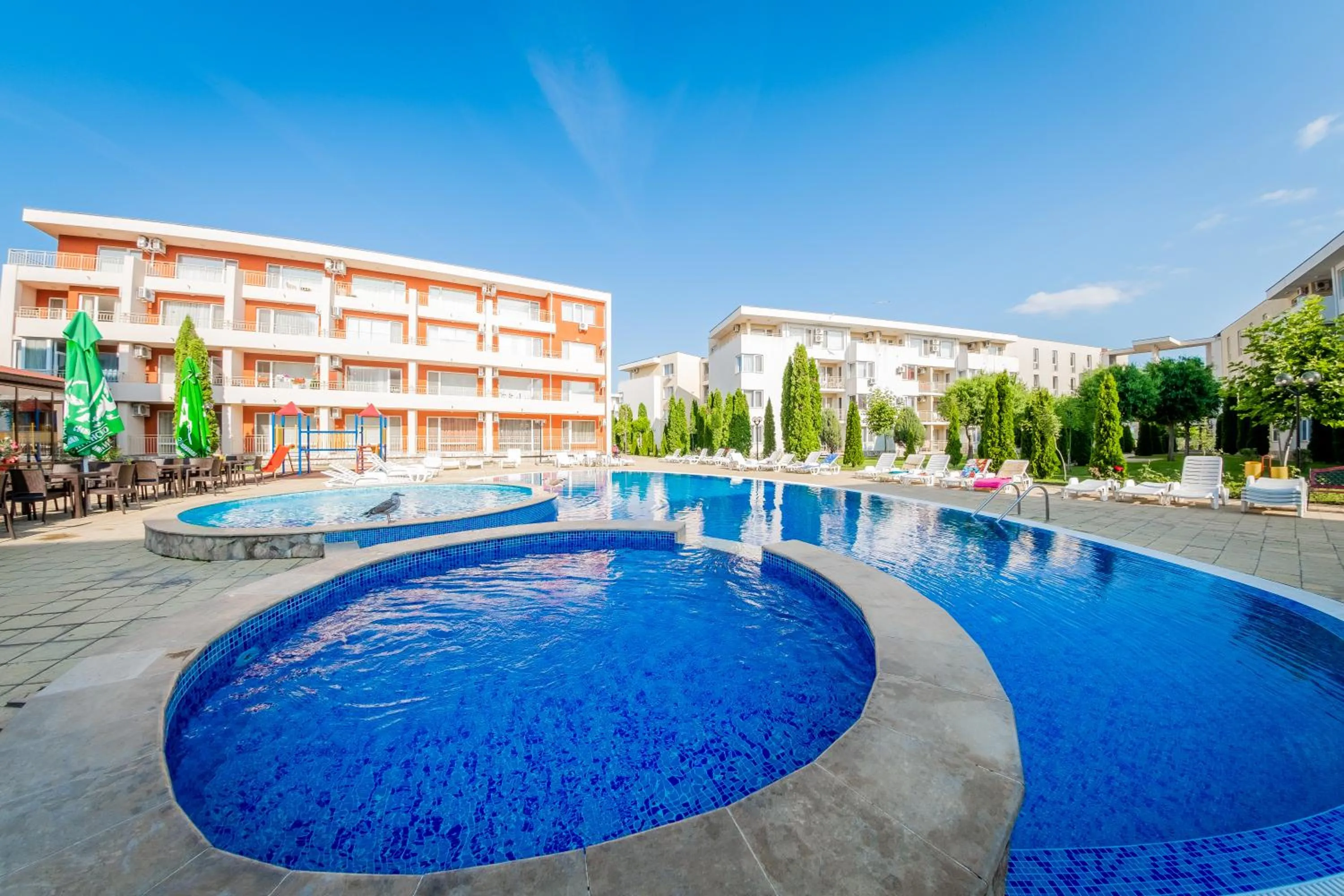 Pool view in Orchid Fort Garden