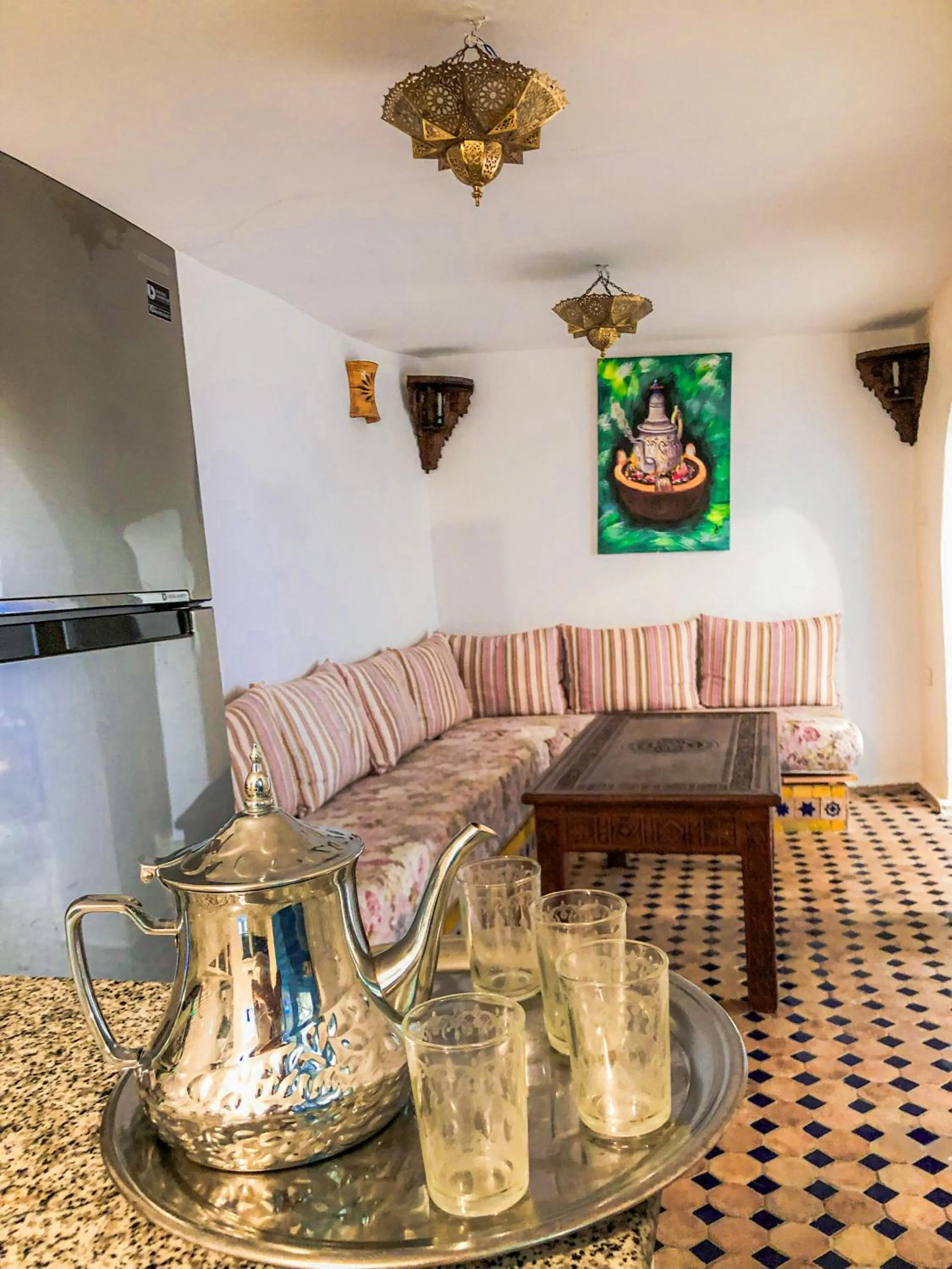 Seating area in Riad Said Chaouen