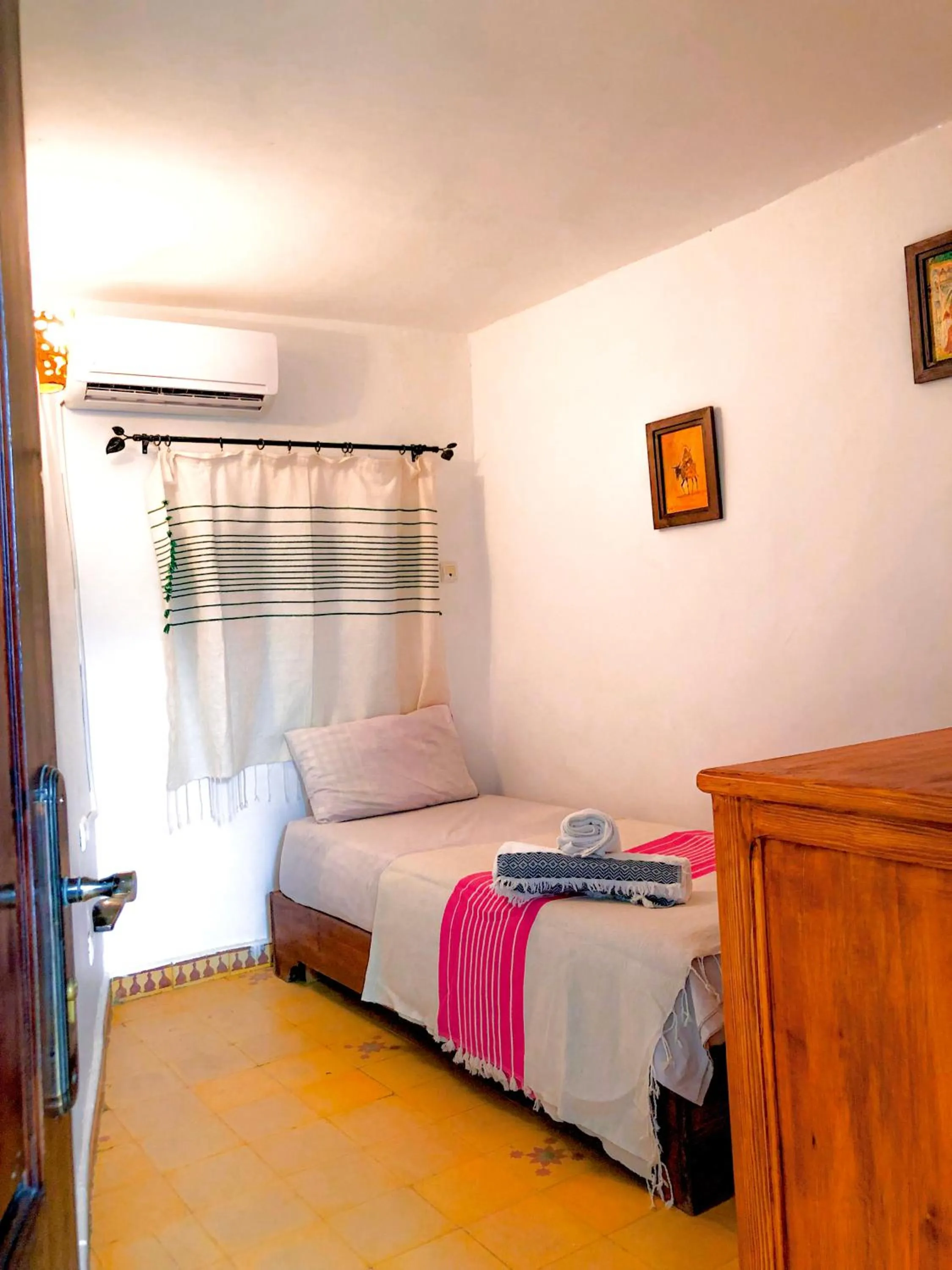 Bed in Riad Said Chaouen