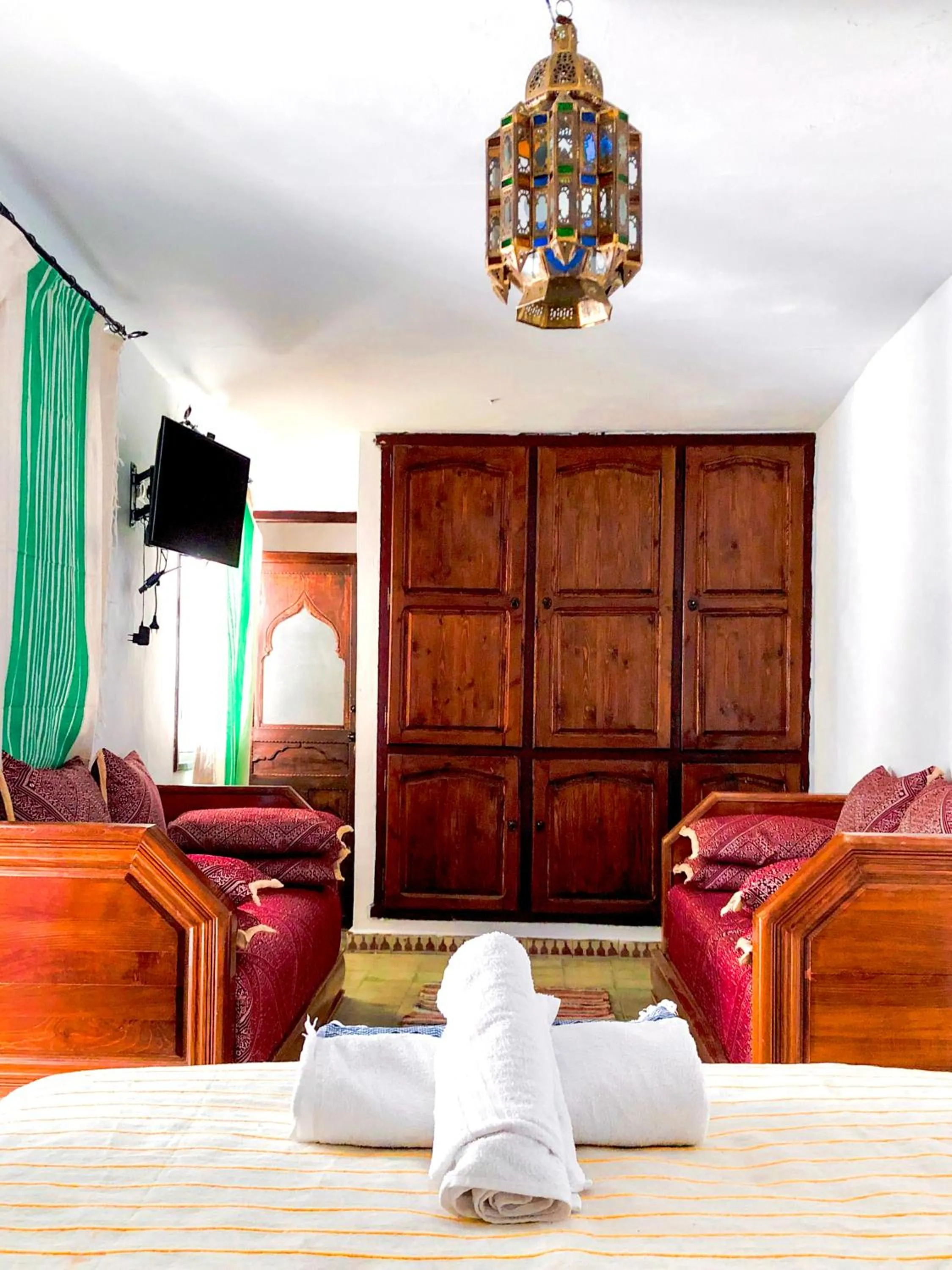 Bed in Riad Said Chaouen