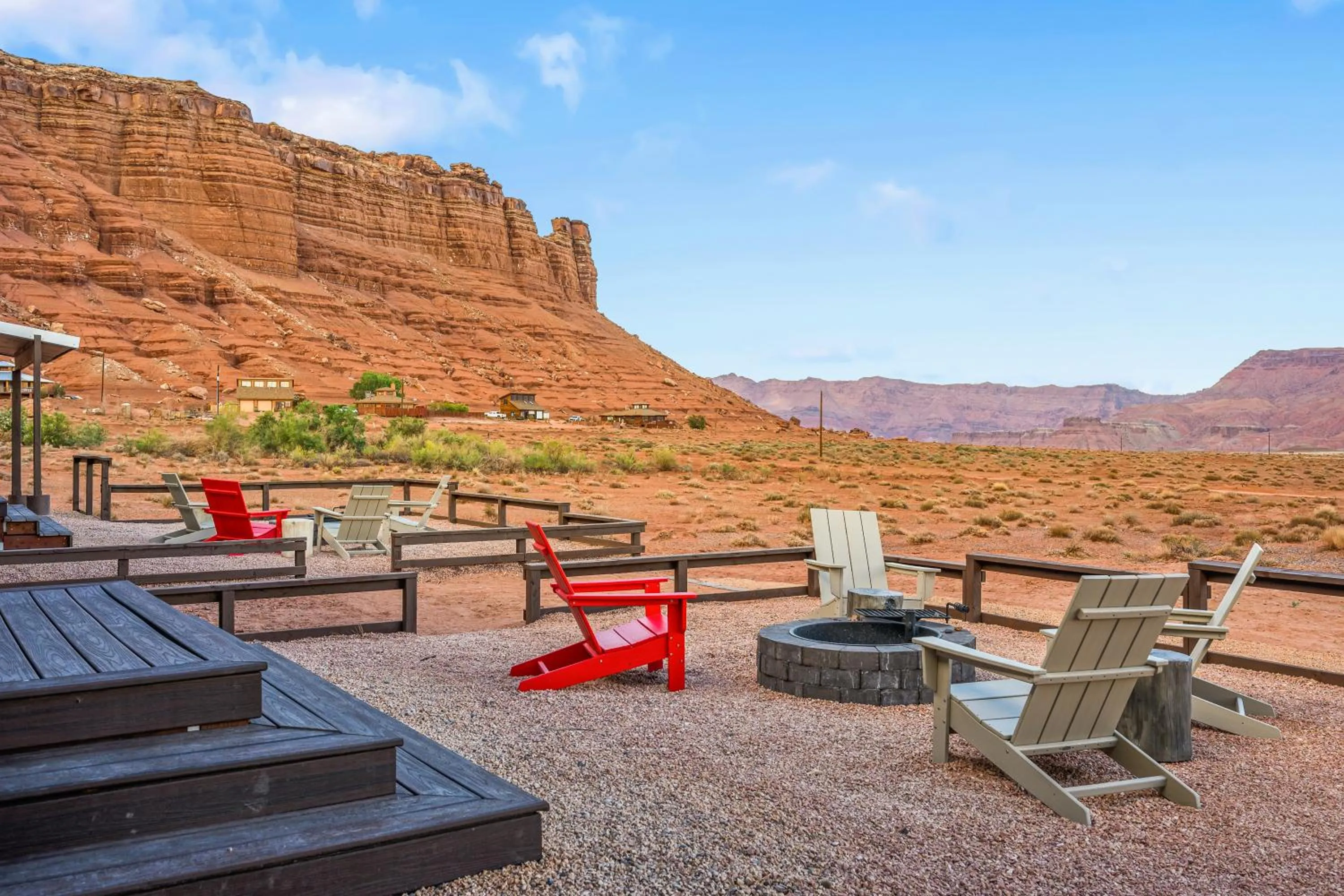 Patio in Marble Canyon Lodge