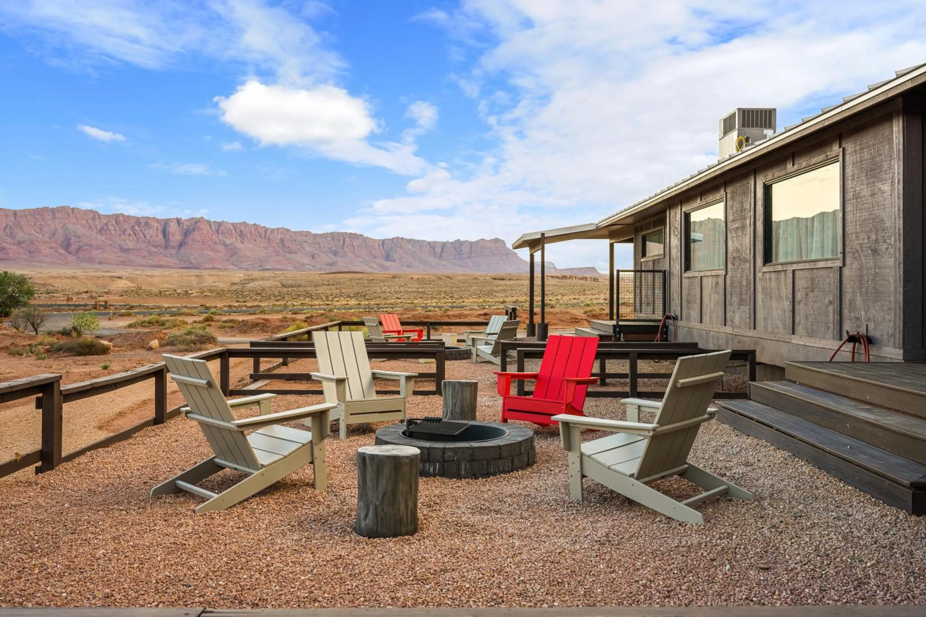 Patio in Marble Canyon Lodge