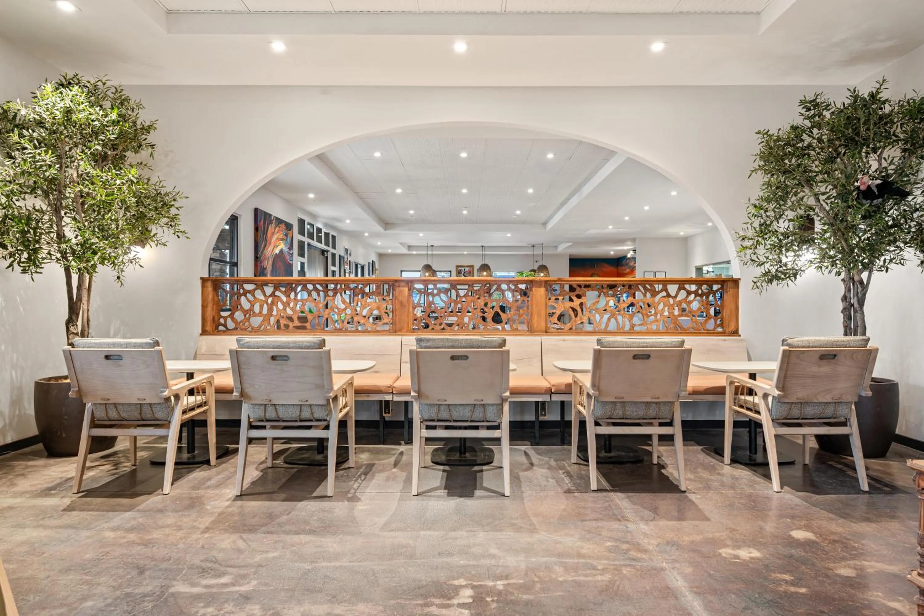 Seating area in Marble Canyon Lodge