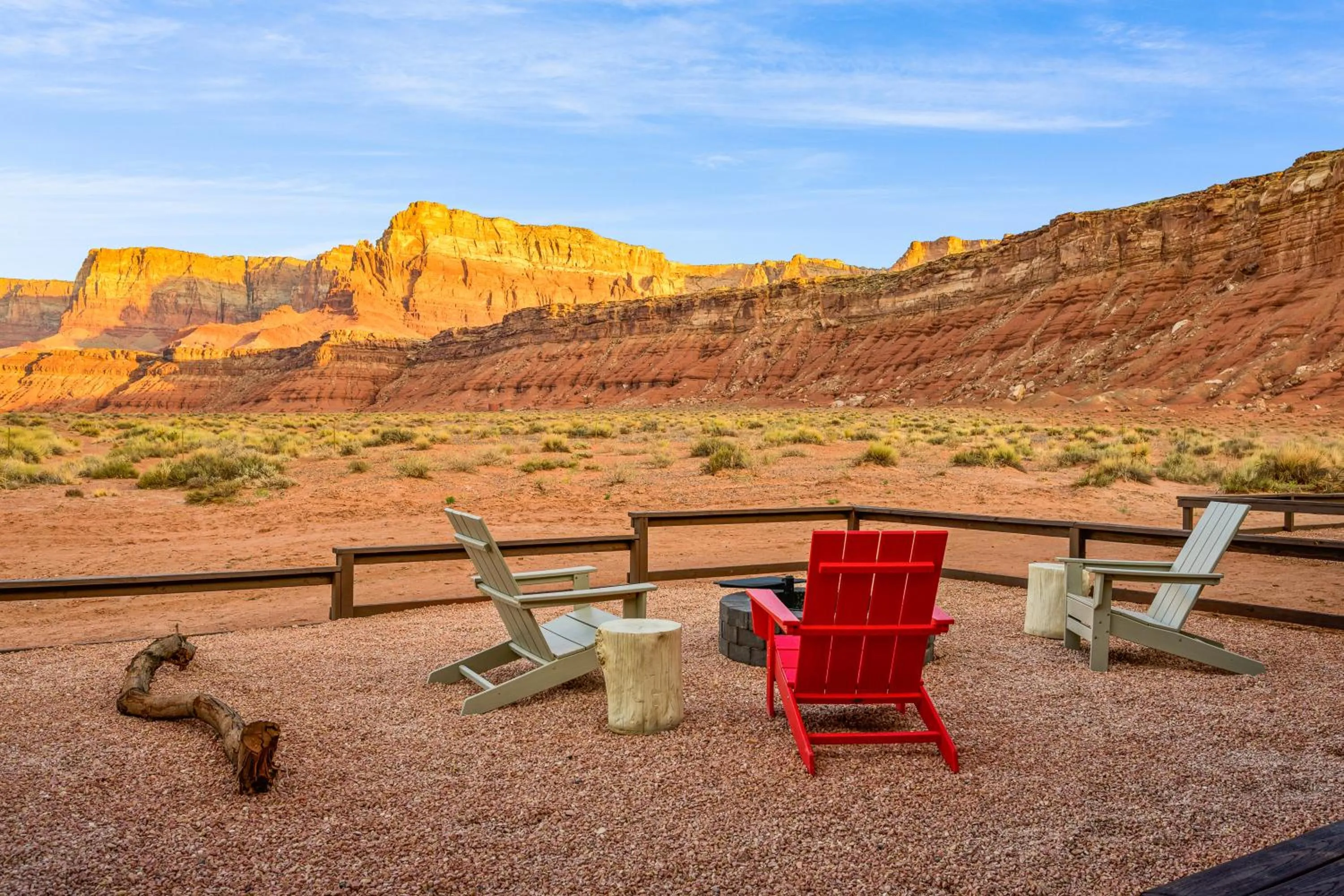 Patio in Marble Canyon Lodge