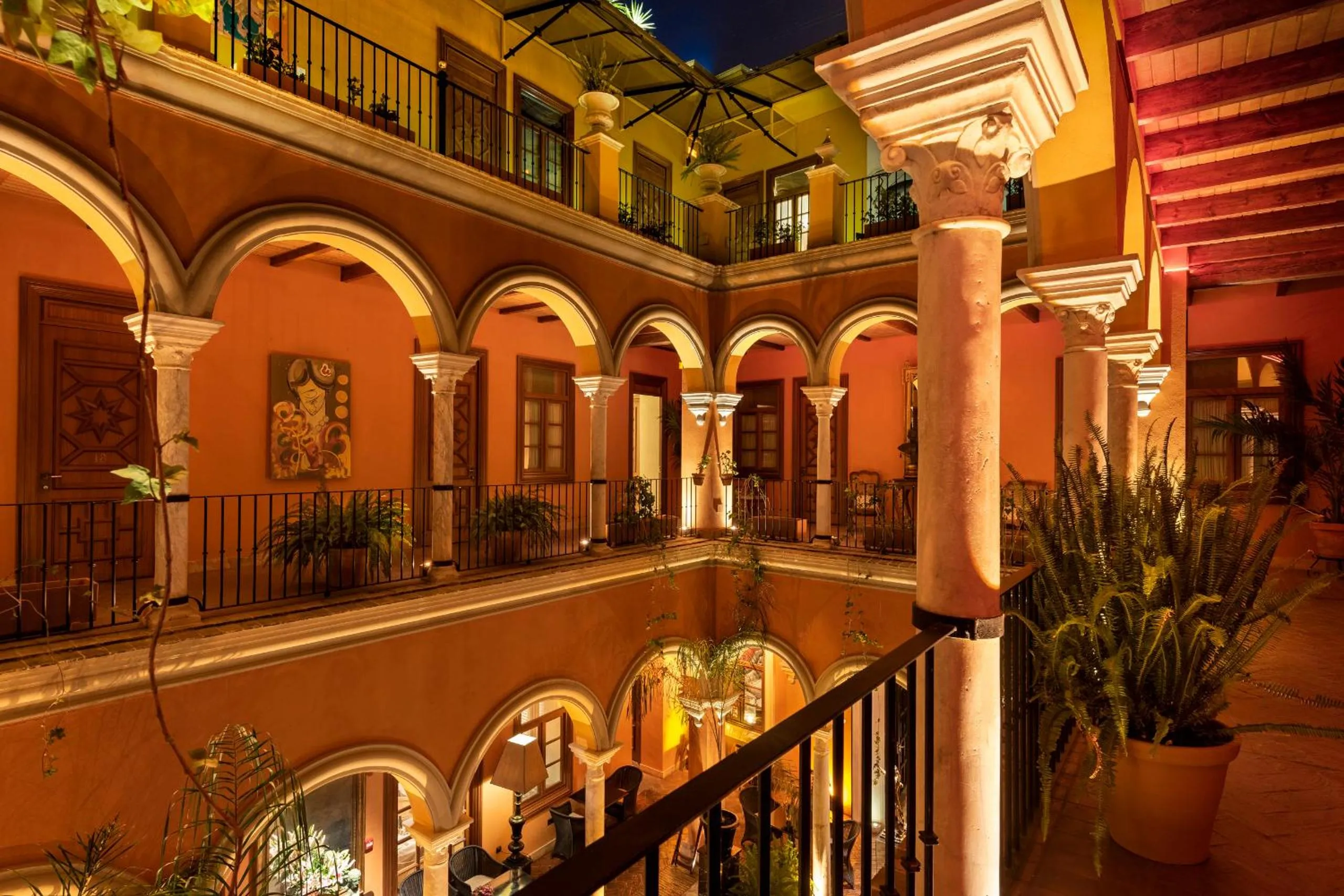 Patio in Hotel Casa Del Poeta