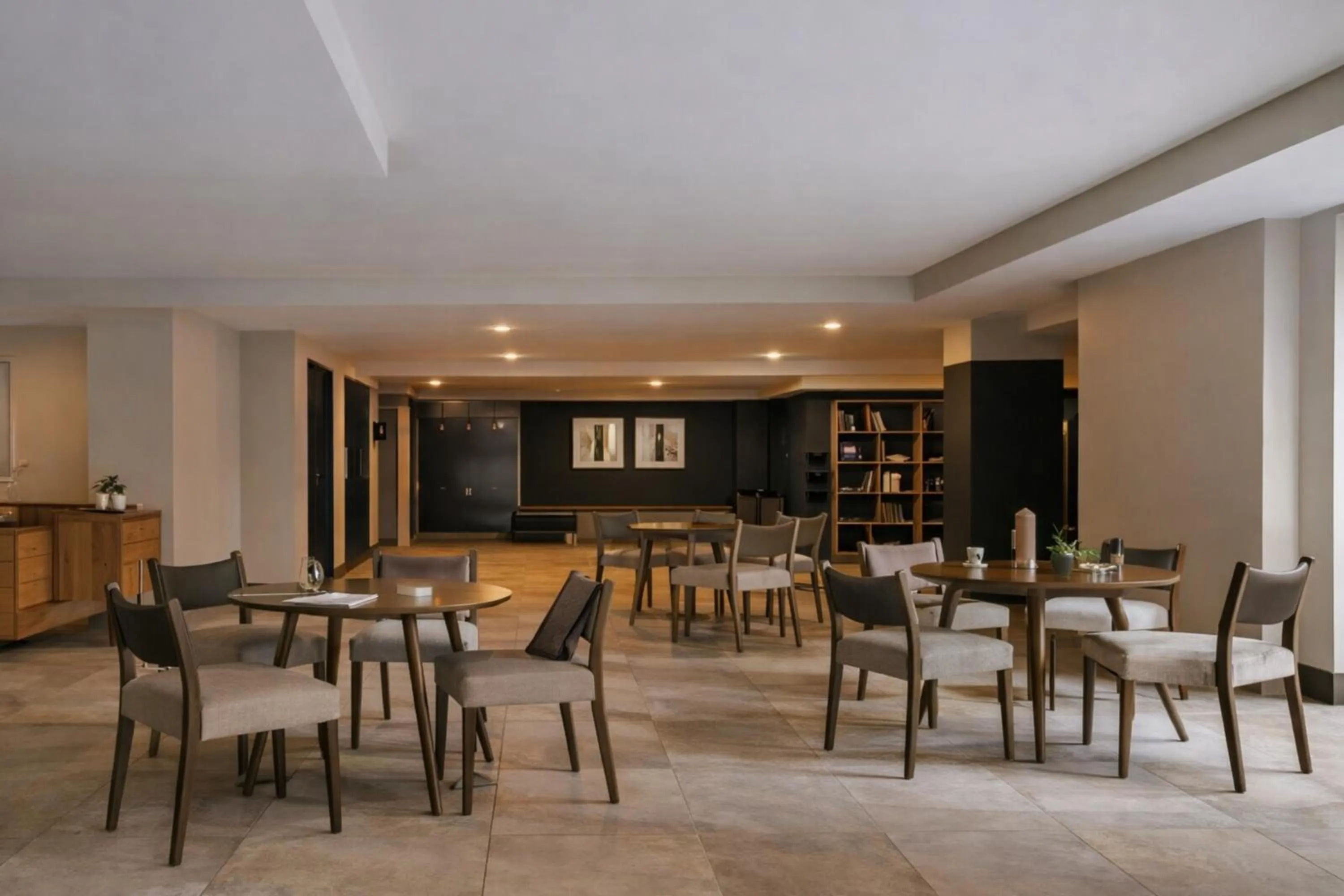 Seating area in Dutch Hotel Long Island City New York , Belvilla District 6 Formerly Sonder