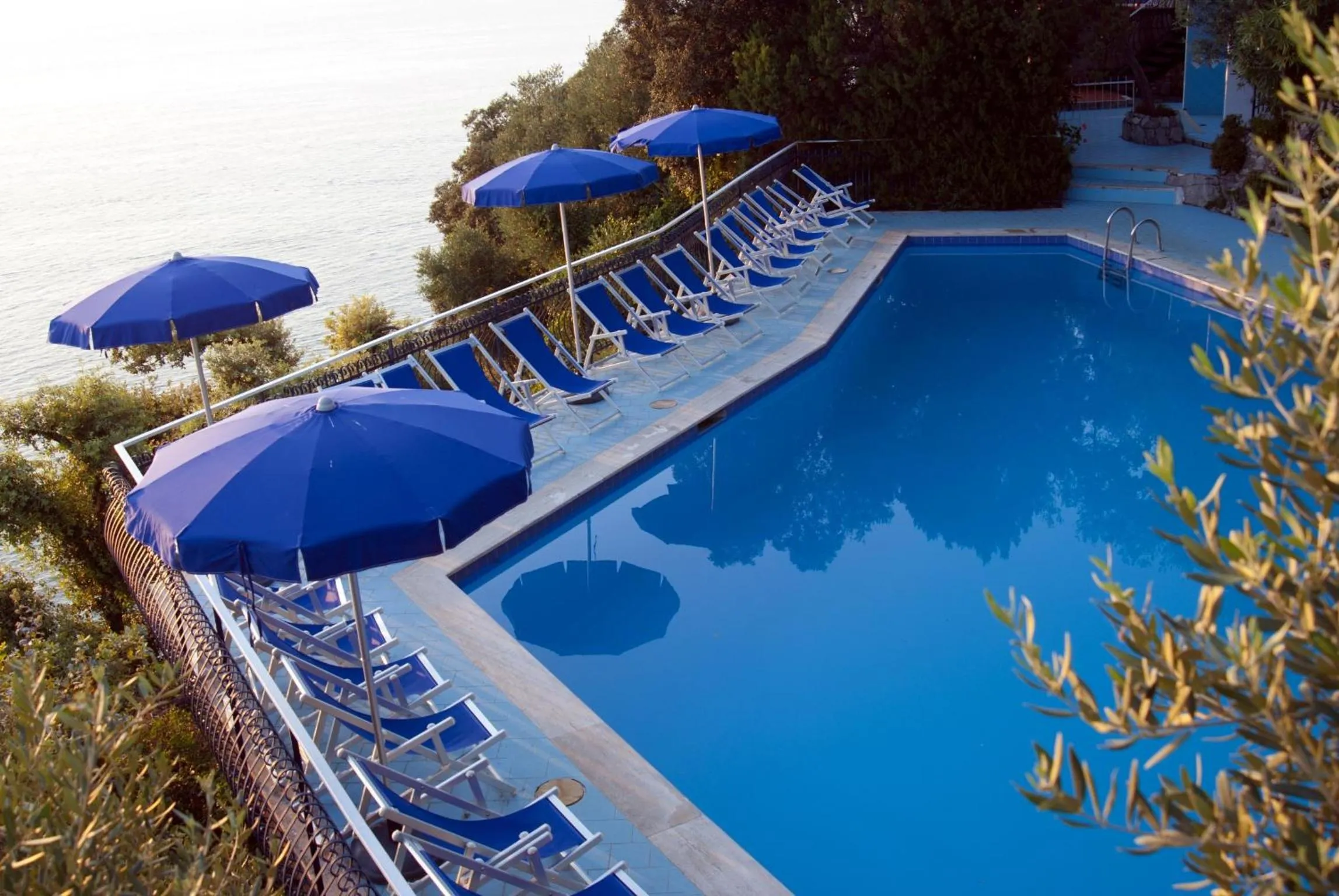 Pool view in Baia Serena