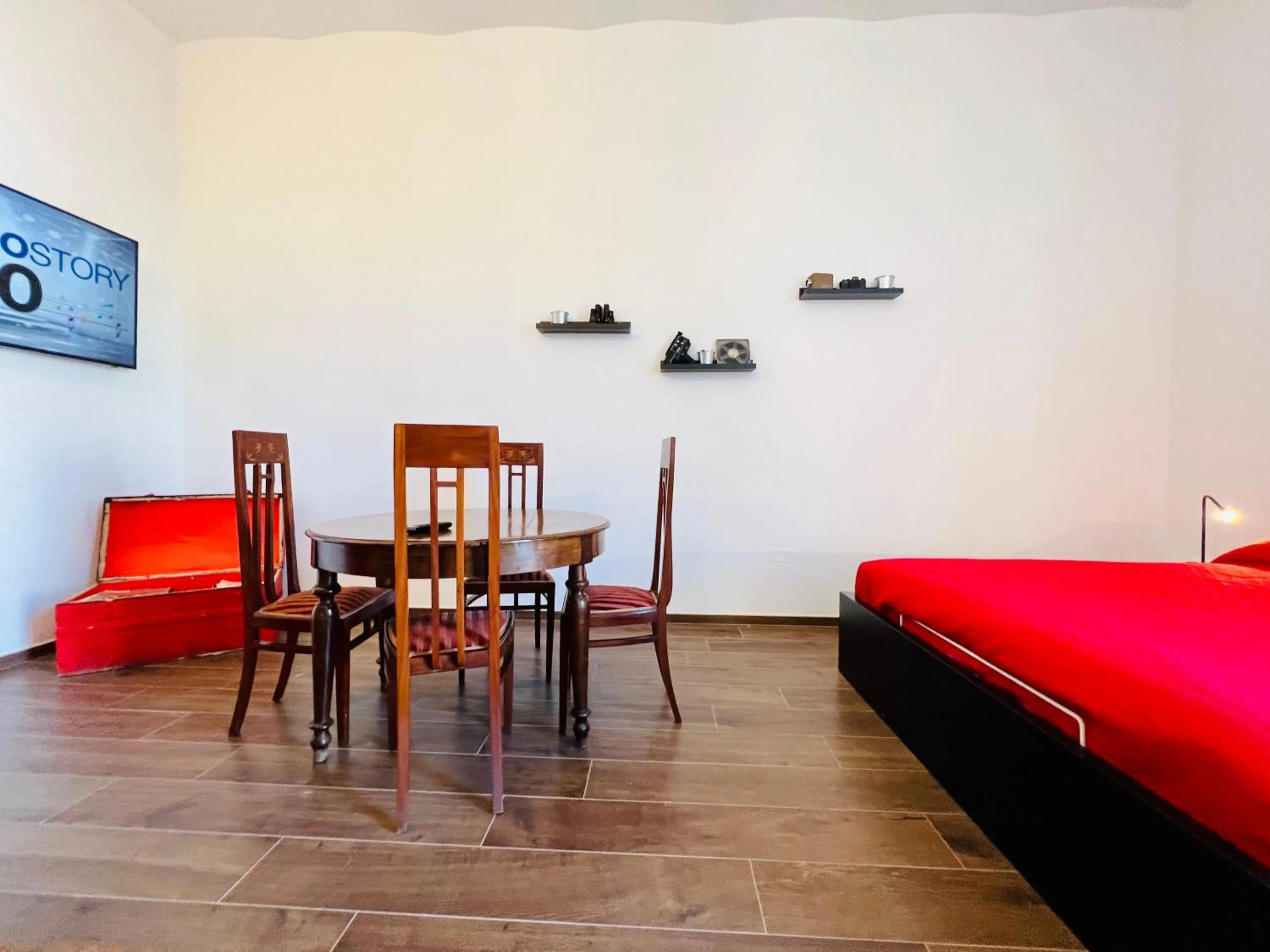 Dining area, Bed in B&B letterario Palazzo Pistocchi