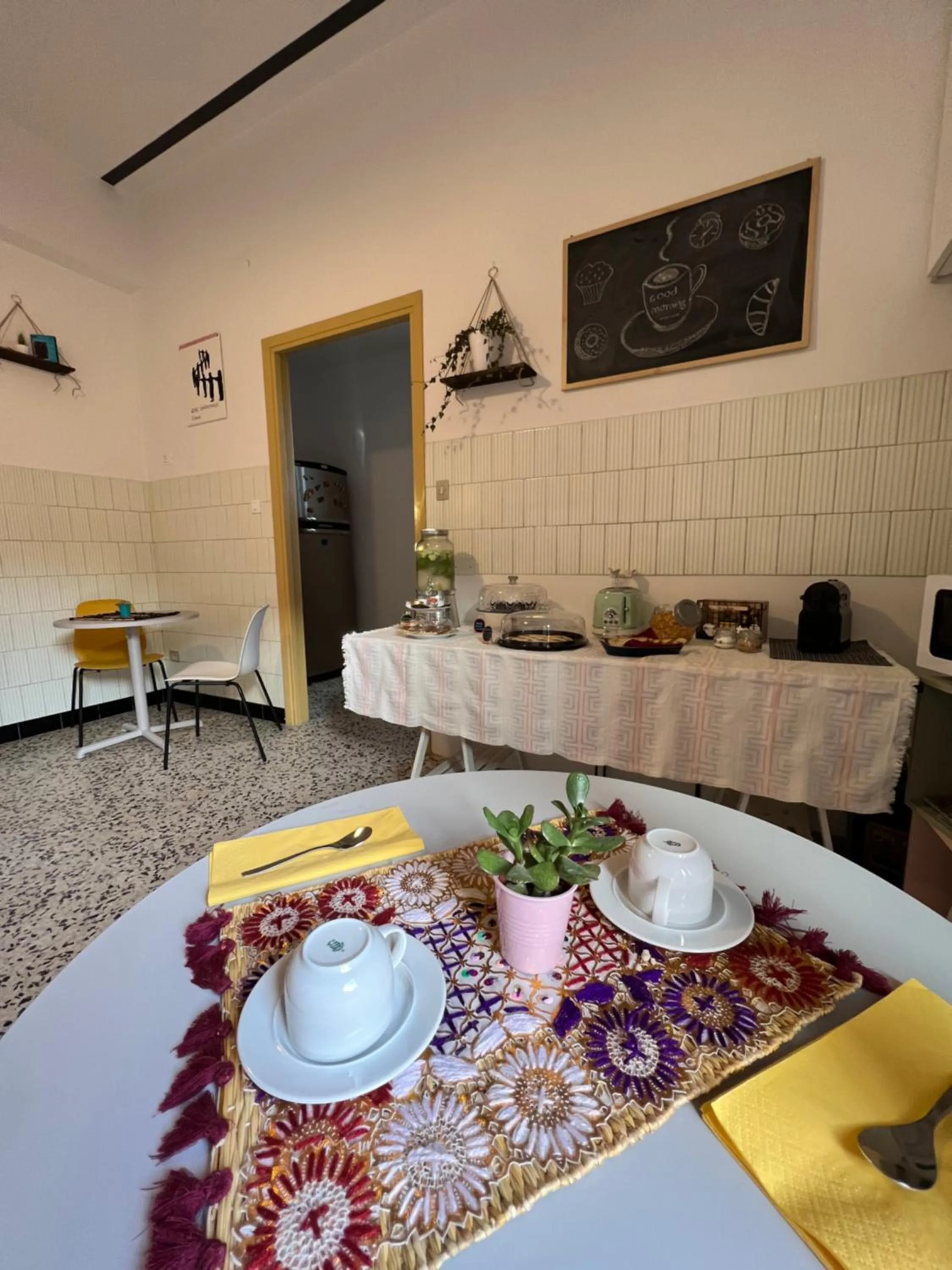 Dining area in B&B letterario Palazzo Pistocchi