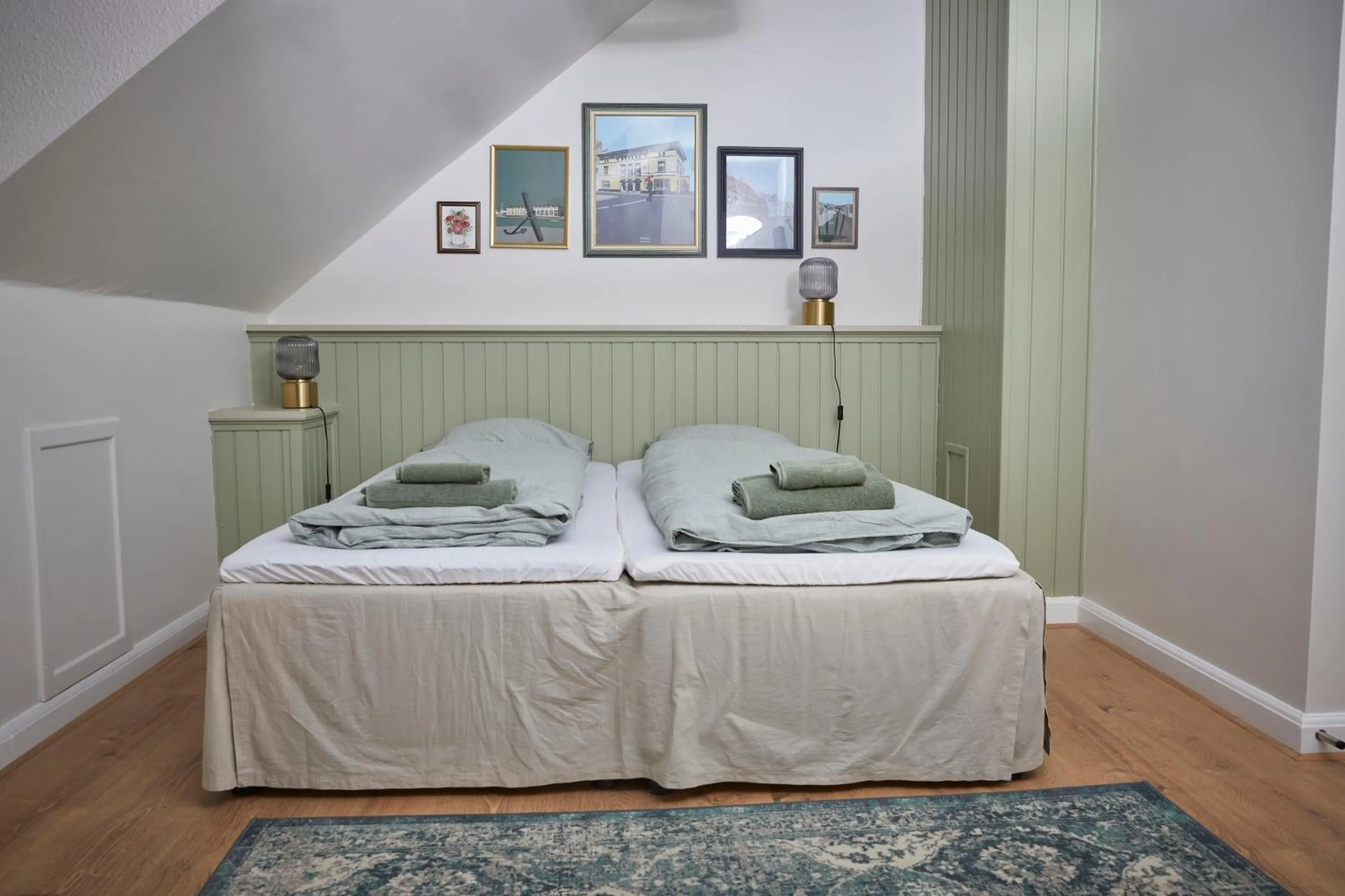 Bed in Hotel Villa Gulle