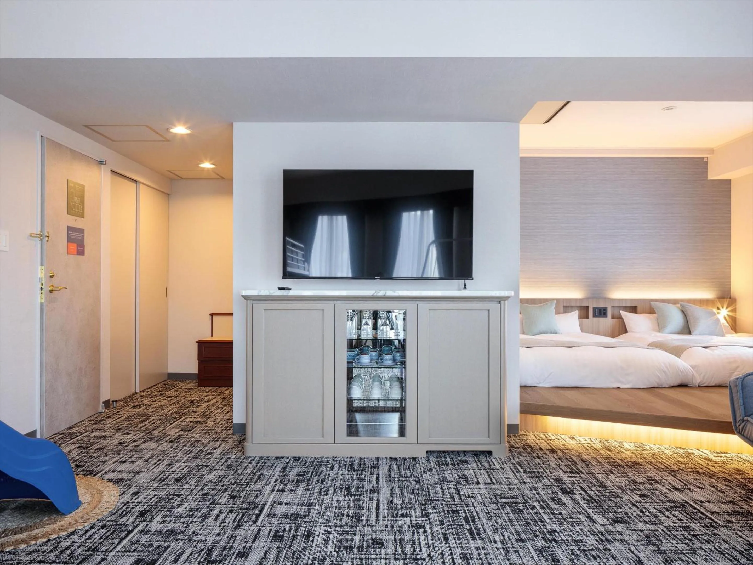 Photo of the whole room, Bed in Gran Palette Hakodate