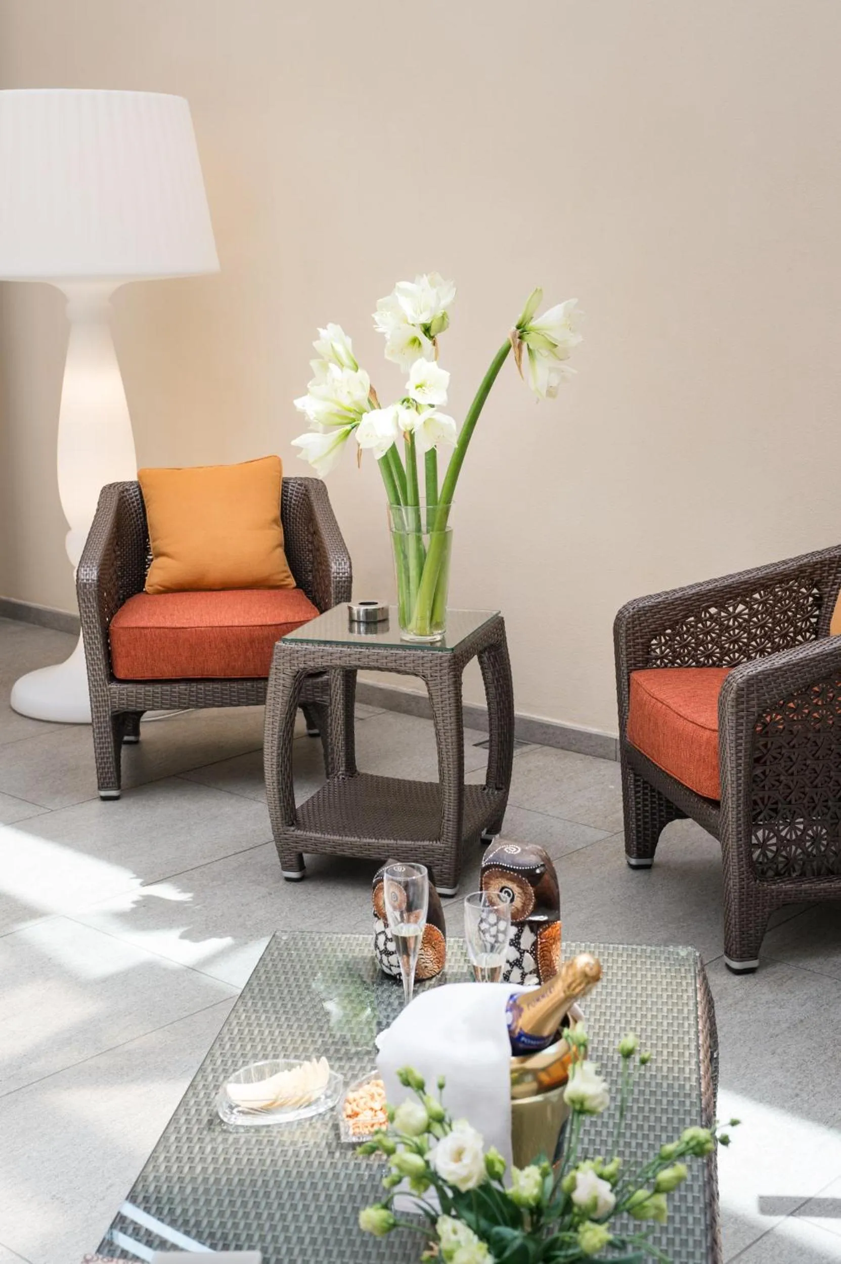 Patio in Hotel La Villetta