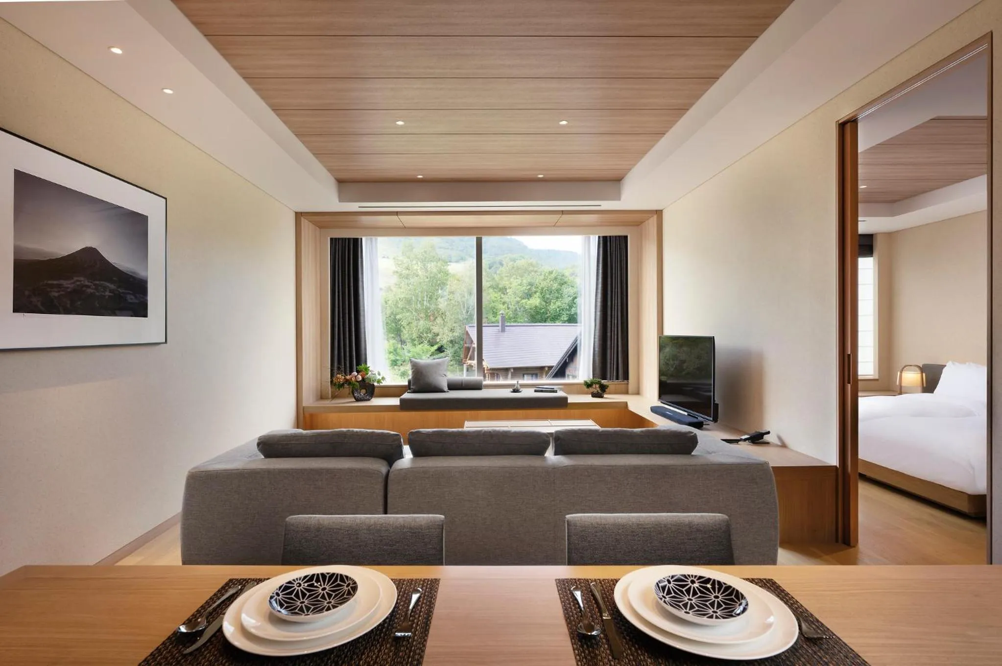 Living room in Setsu Niseko