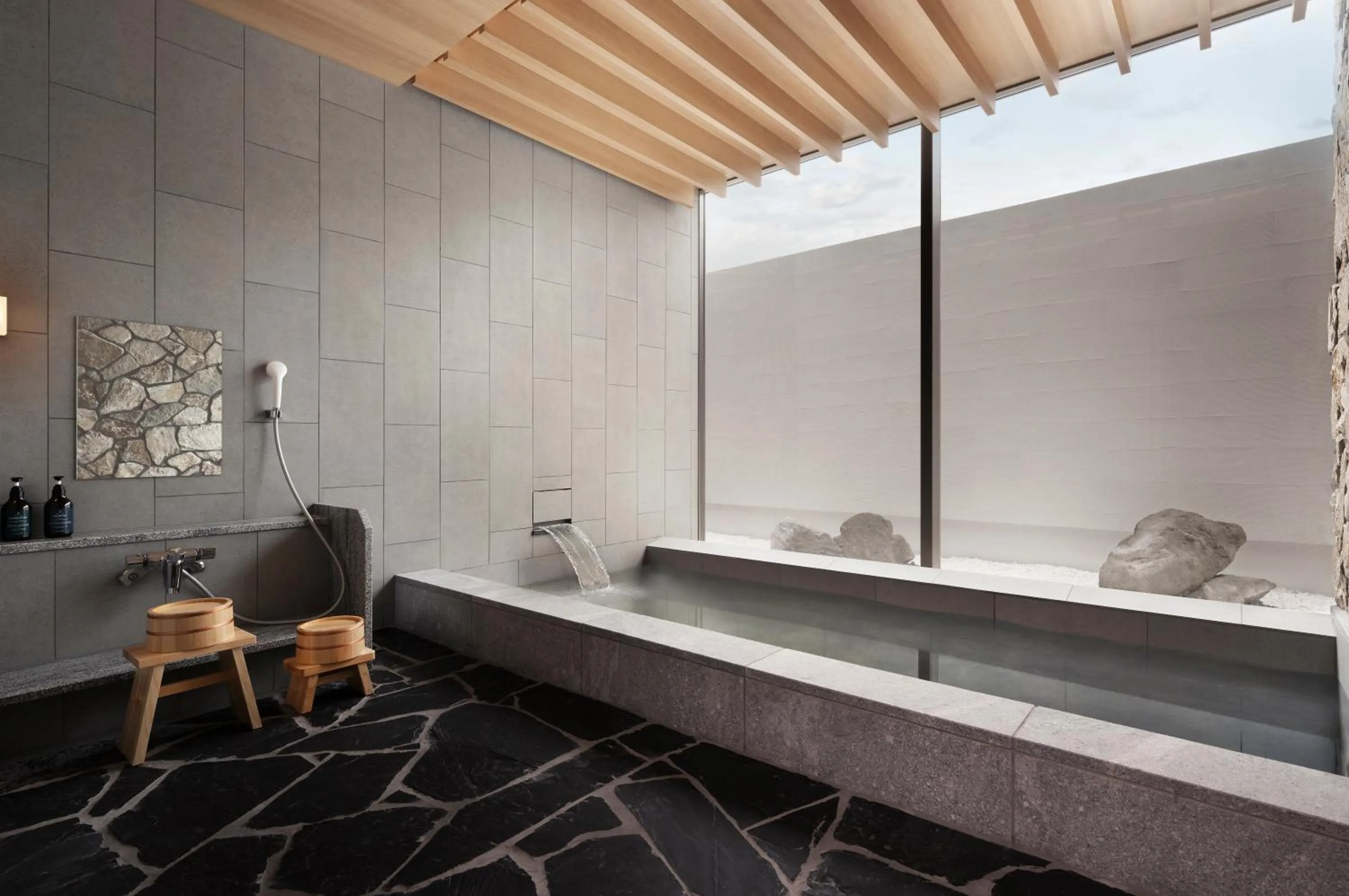 Hot Spring Bath in Setsu Niseko