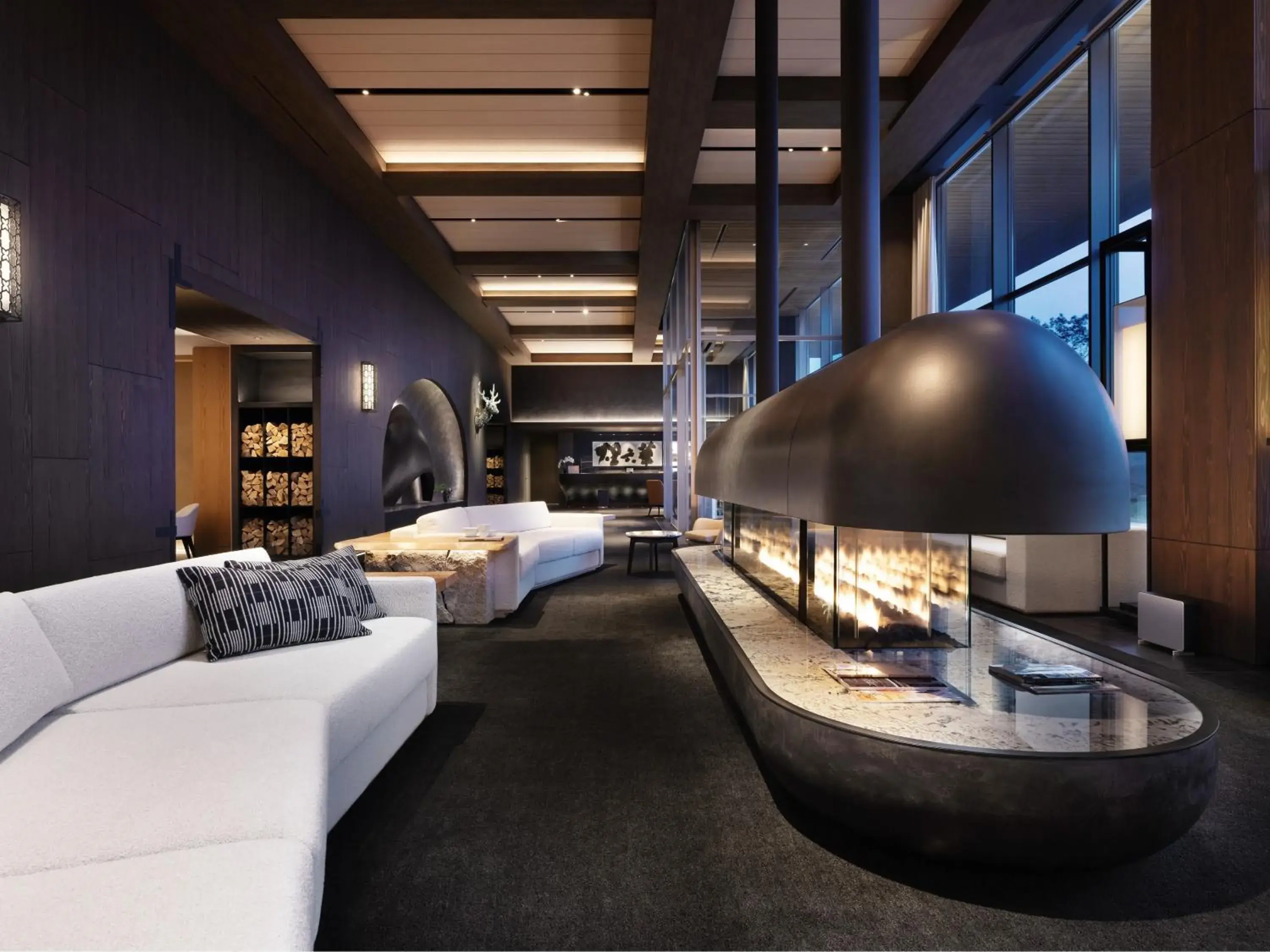 Lobby or reception in Setsu Niseko Lobby or reception in Setsu Niseko