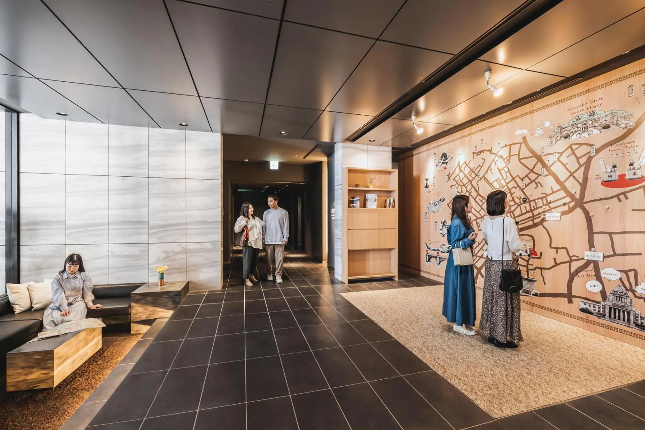 Lobby or reception in OMO3 Tokyo Akasaka by Hoshino Resort