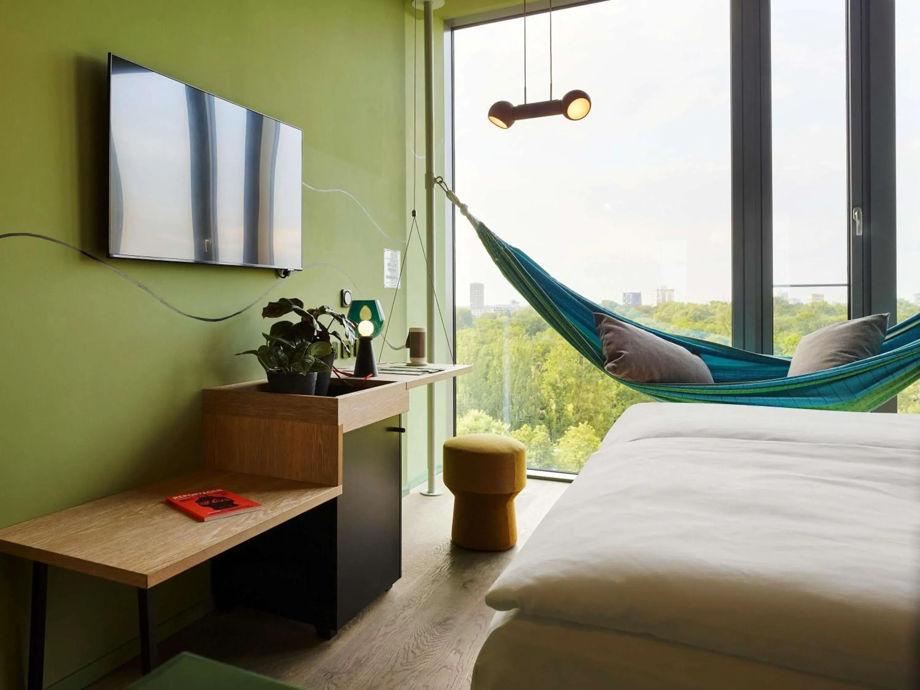 Bedroom, Bed in 25hours Hotel Bikini Berlin Bedroom, Bed in 25hours Hotel Bikini Berlin